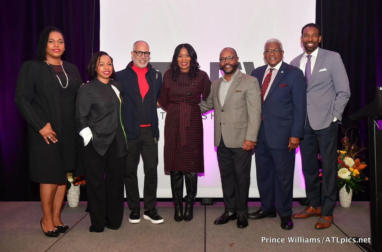  (L to R)  Tracey Lloyd  (District Manager, JCPenny),  Phillana Williams  (City of Atlanta, Mayor's Office of Film and Entertainment),  E. Vincent Martinez  (Philanthropic Educator and Founder of Fashionado.net),  Angela Watts  (Founder, RAGTRADE ATL
