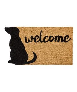 Dog Shaped Welcome Mat $16.99