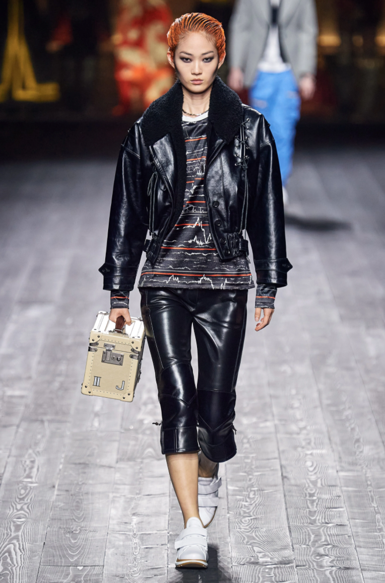 Louis Vuitton Leather Jacket  Fashion week outfit, Fashion