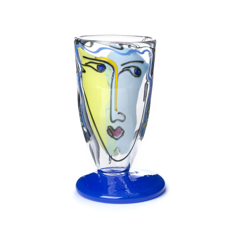 Bernstein Glass Wine Blown Glass $48