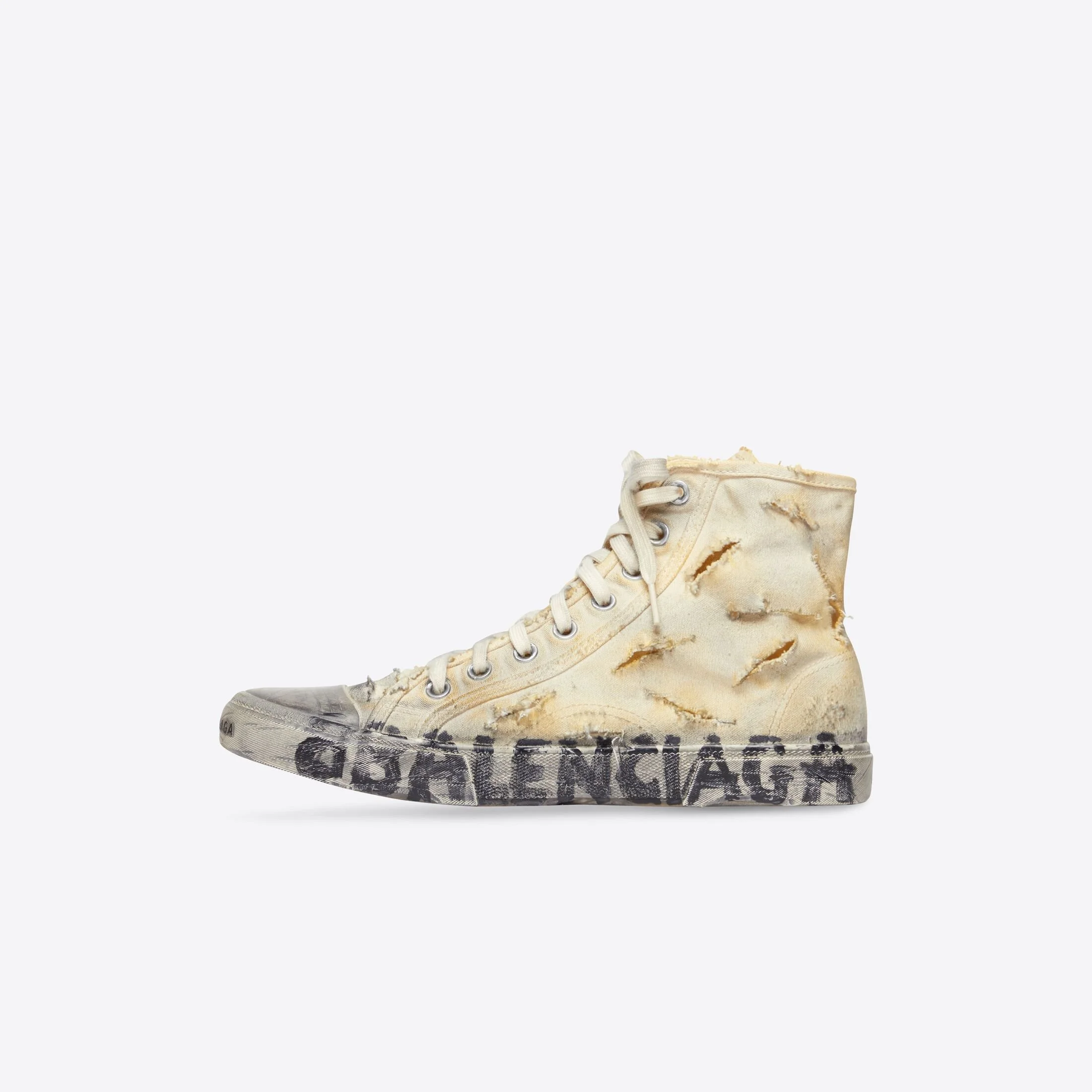 Balenciaga Glorifies "Poverty Chic" with the New BUT Destroyed $1,850 Paris Sneaker
