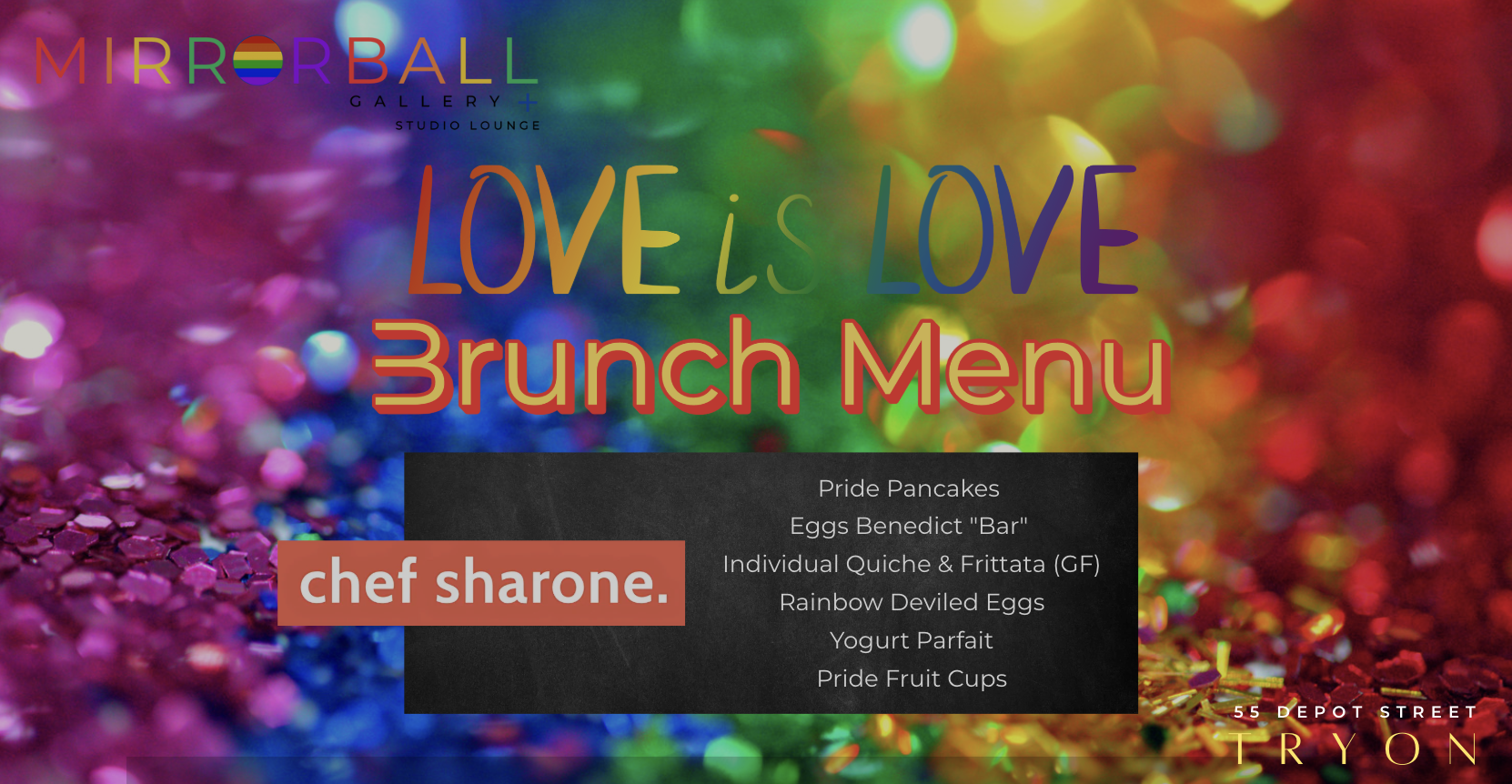 Pride Month Love is Love at Mirrorball Gallery Tryon, NC