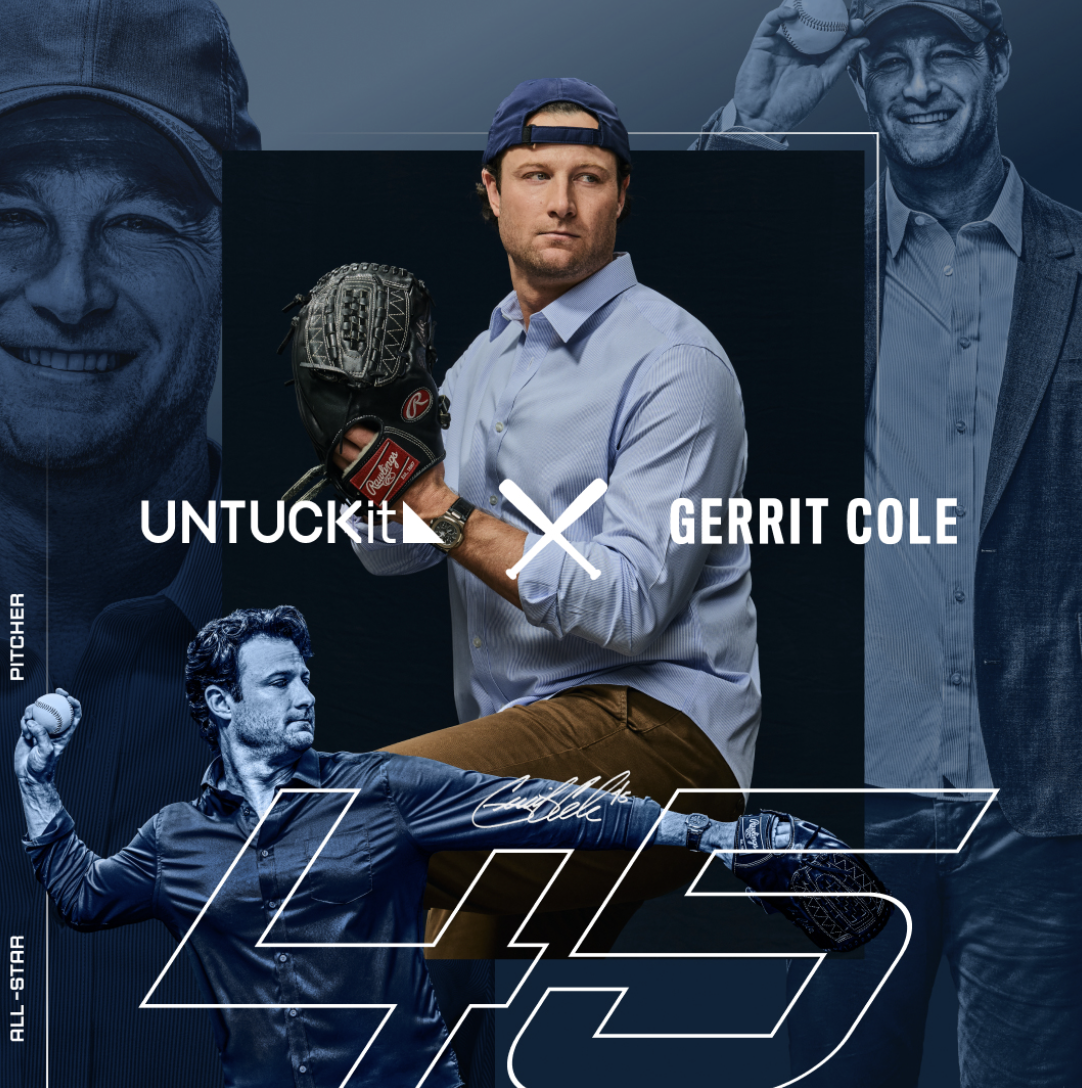 UNTUCKit Names Gerrit Cole as Brand Ambassador for 2026