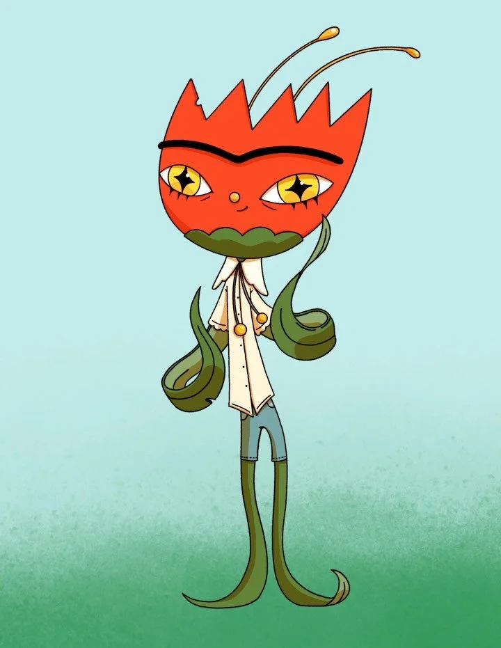 Feeling like this dizzy tulip friend as I am willing Spring into being during this random blizzard 💐🌷 
Stay safe and warm out there yall! Sending giant hugs! 🧡🥹🧡

#shinyeonmoon #animatedgif #procreate #illustration #charachterdesign