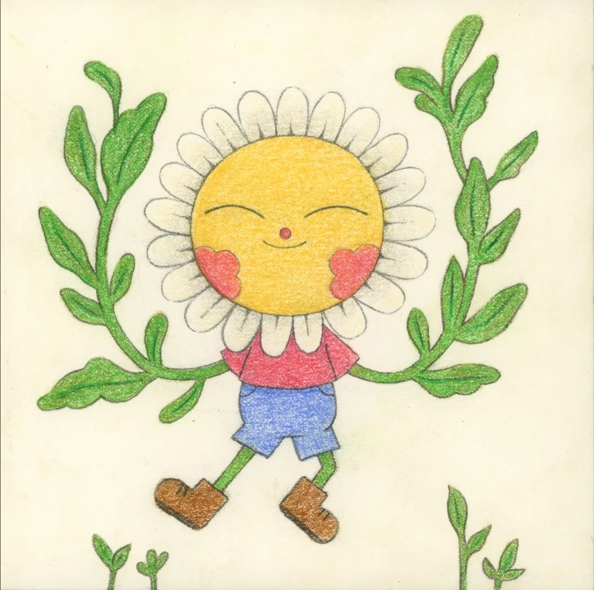 Some tiny friends that will be at my exhibition SUN SPRITES @heretosunday in a couple of days 🌞🌱🌷 

Just a bunch of yellow circles 💛 hoping to see you there! Opening reception is Saturday, April 18th from 2-5pm 🫶 Sending giant hugs to all 🫶
#sh