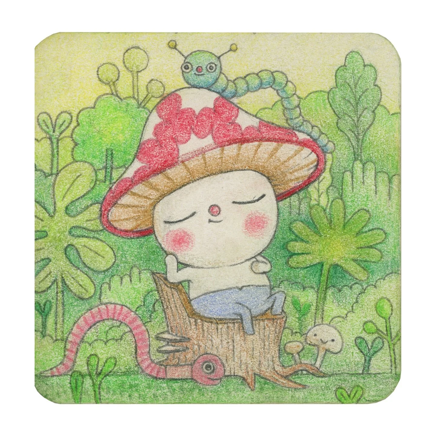 It&rsquo;s that time of year for the Salut coaster show taking place @nucleusportland 🌱🍄🫶 Opening will be this Sunday (online on 06/08) - wish I could attend! So excited to be amongst such wonderful artists! Hoping these buddies could go to a good