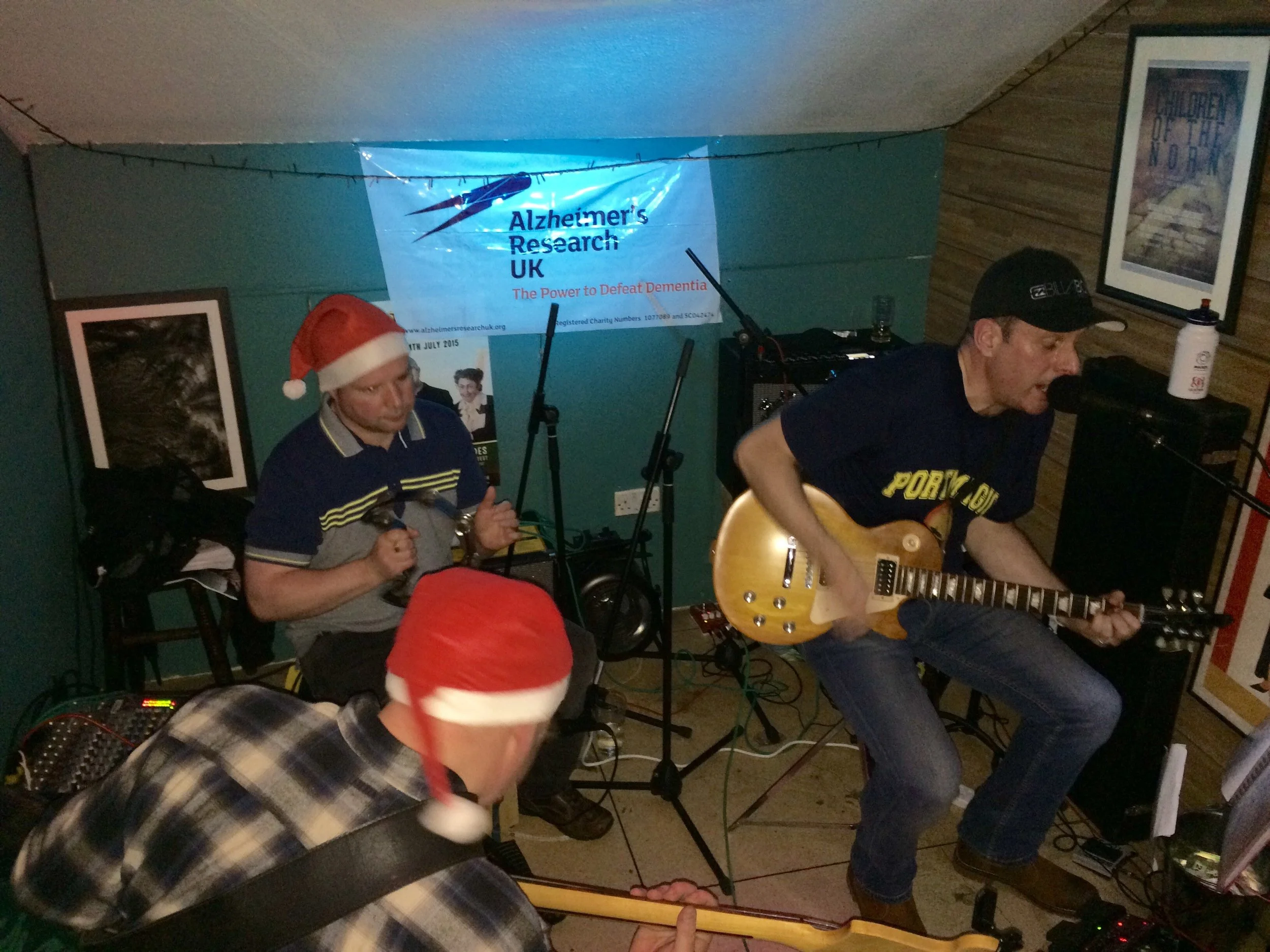Rolling back time: From right to left – Jonny Lennox, Peter Jameson, and Paul Beattie performing as The Fix after 25 years away