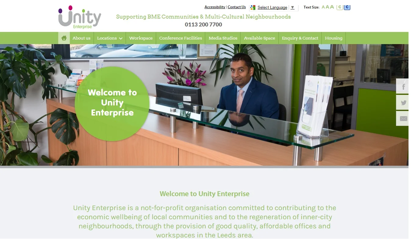 The new Unity Enterprise website which was launched today