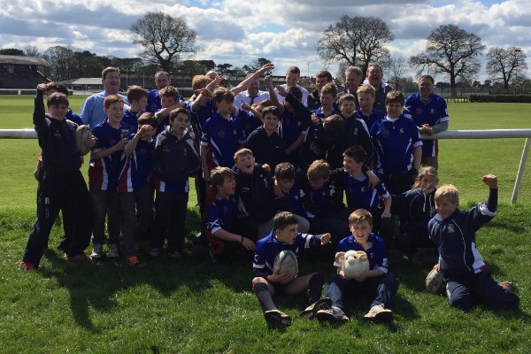 BRAVEHEARTS: Members of the Hillfoots RFC junior touring party who will take on Aireborough RUFC at Nunroyd Park on Sunday morning