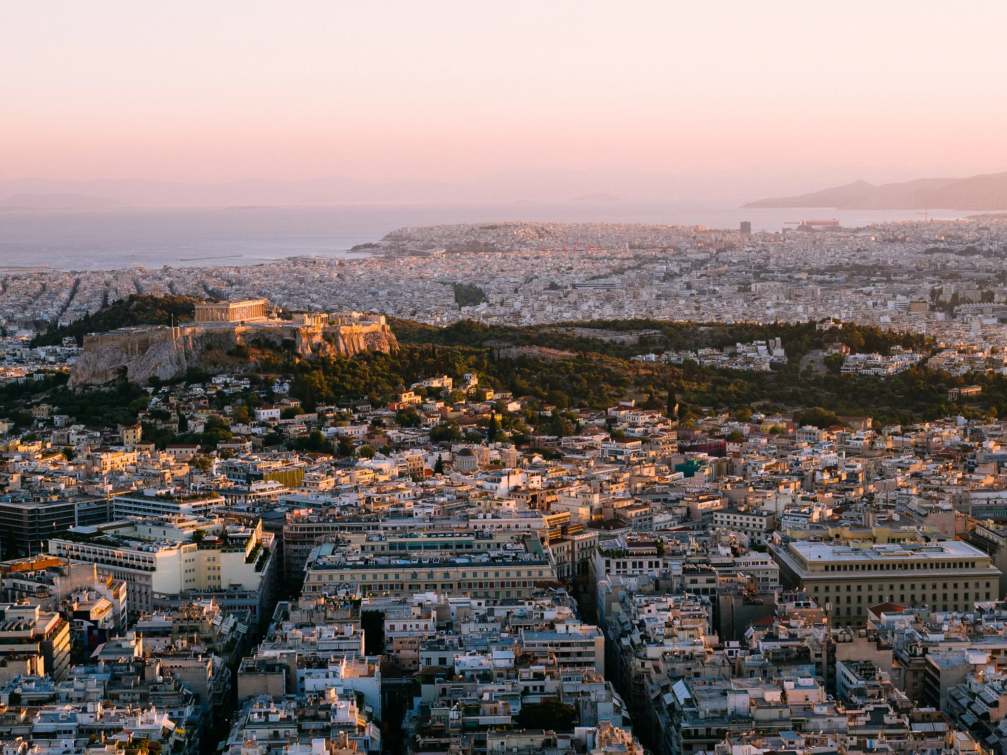Summer Sunset in Athens