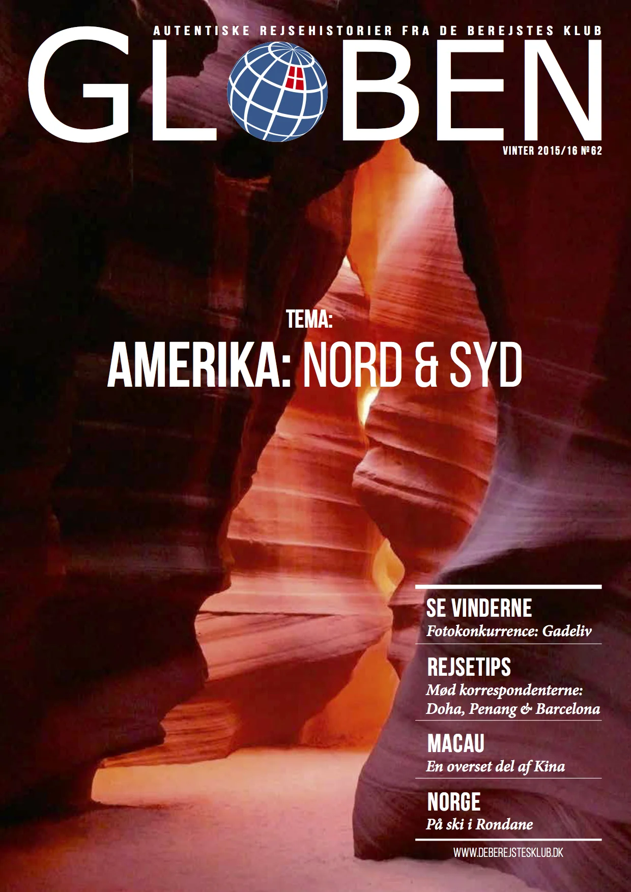 Issue 62: Amerika: Nord & Syd America: North & South is the theme for this issue. The stories take us from USA, Mexico, Cayman Islands, Colombia, Ecuador, down to Argentina. Download the issue here .