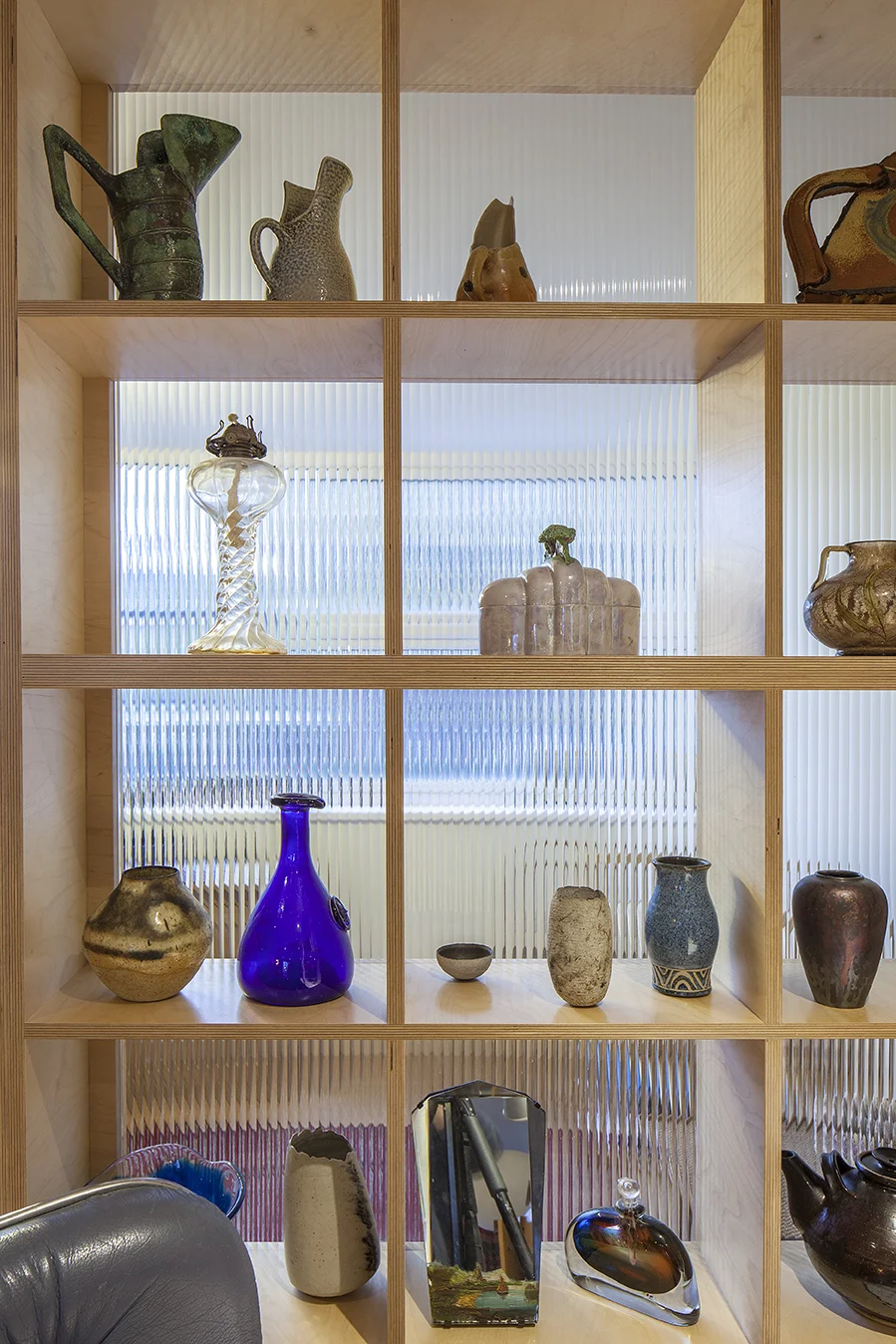 Fletcher Crane Architects, House, Extension, Teddington, Plywood, Polished Concrete, plywood staircase, span house