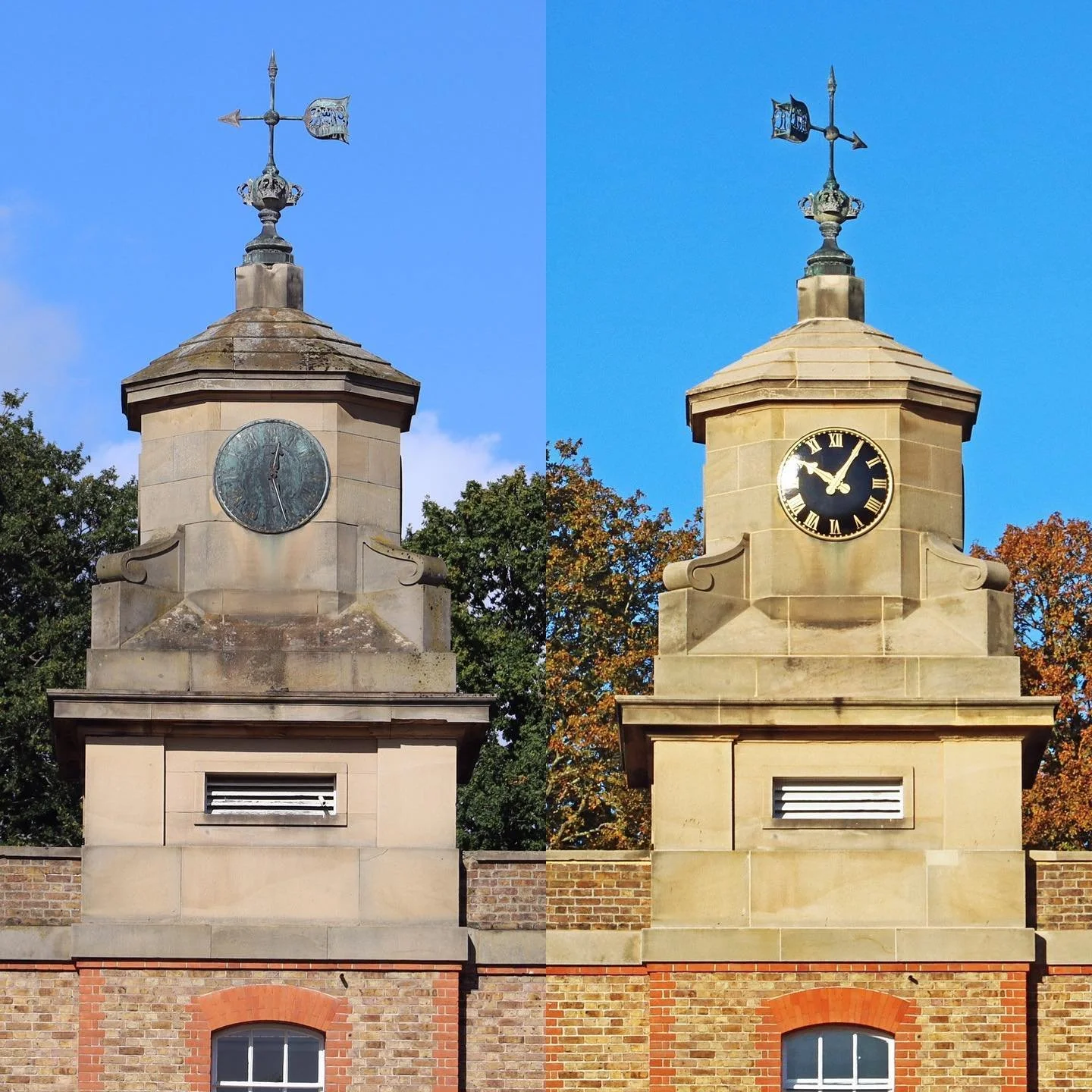 Refurbishment works upgrade of the central iconic clock tower Claremont Fan Court School by Fletcher Crane Architects