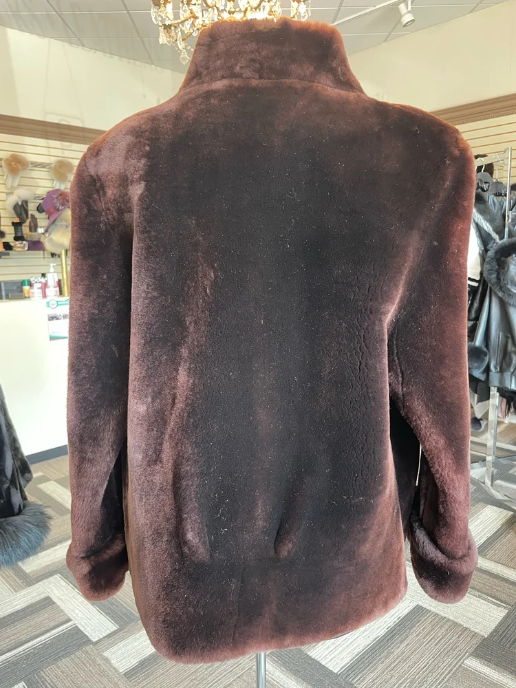 Brown Mouton Lamb Shearling Jacket — EilersFurs, est. 1927