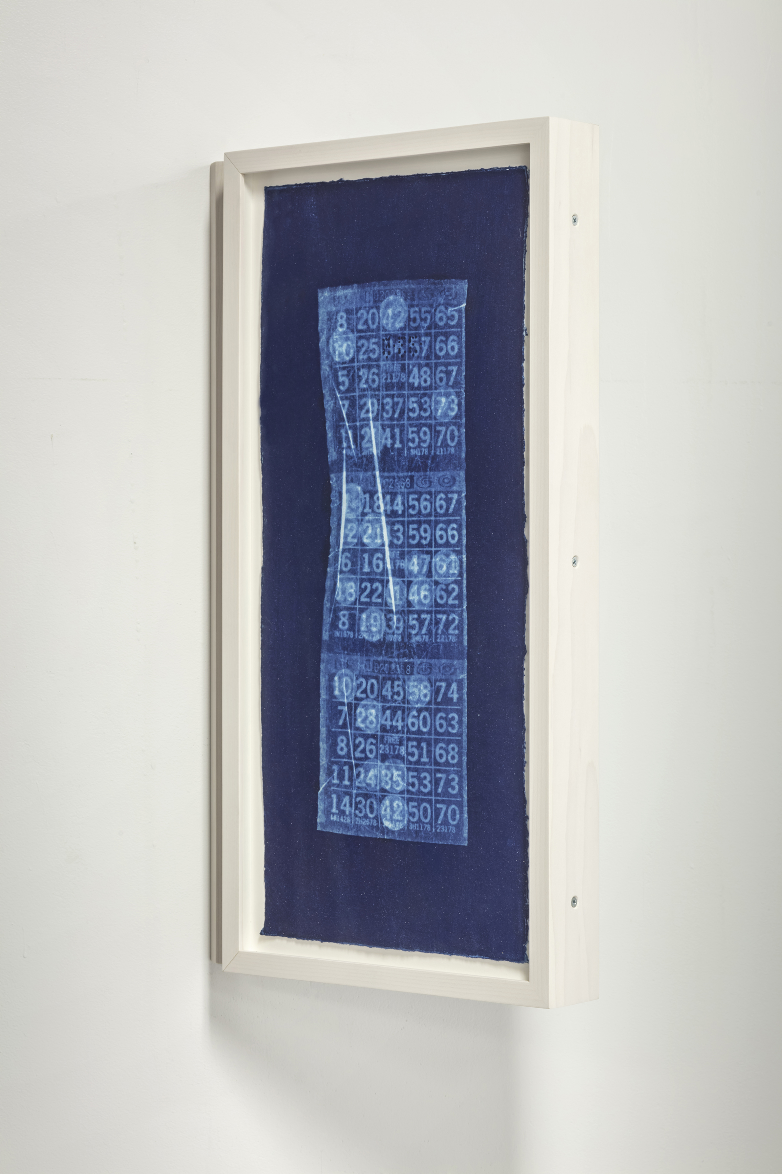  Lili Huston-Herterich  At Dusk Wet Ink Follows The Man / At Dusk Dry Men Follow The Moons , 2015 Cyanotype diptych, 7.25" x 16" (print size) Signed edition of 10 diptych      