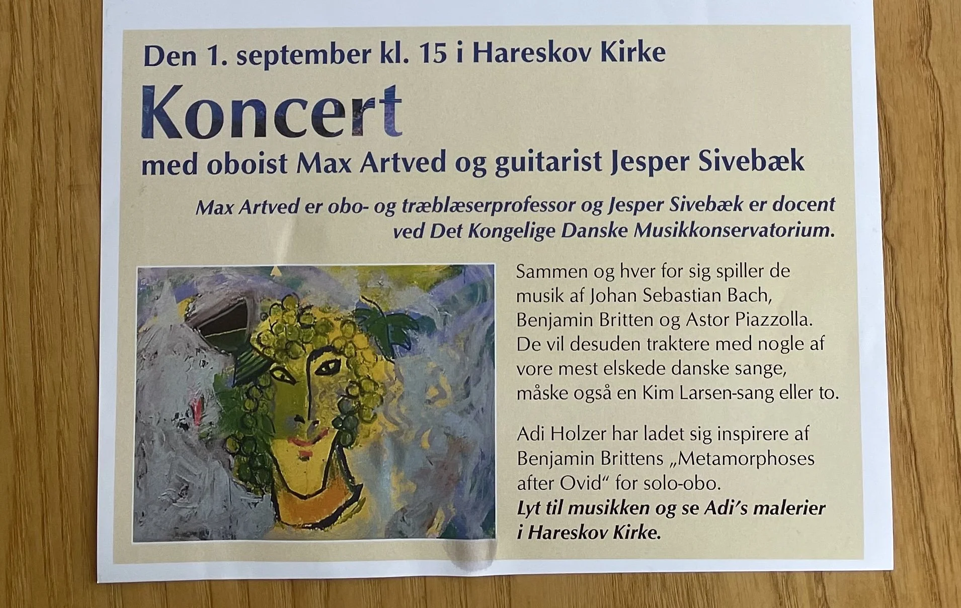 Max Artved, Oboe. Jesper Sivebæk, Guitar