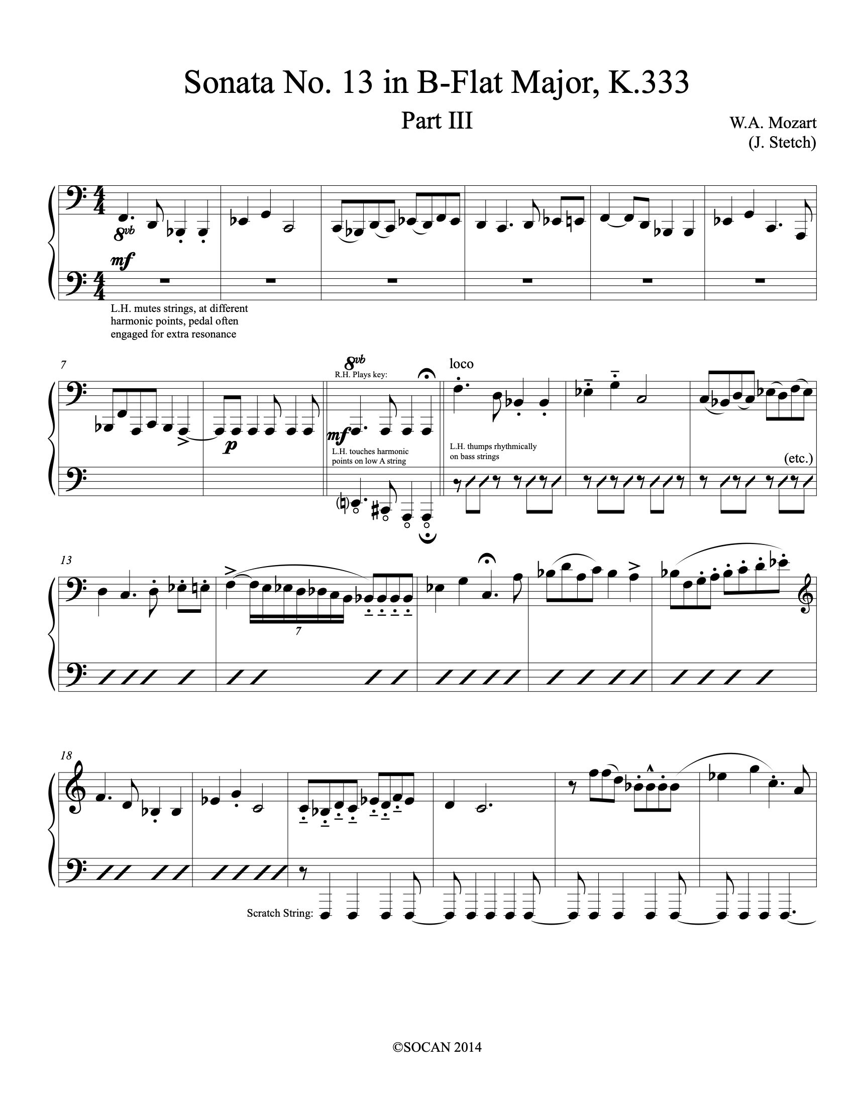 Mozart Sonata in Bb Major K.333 Part 3
