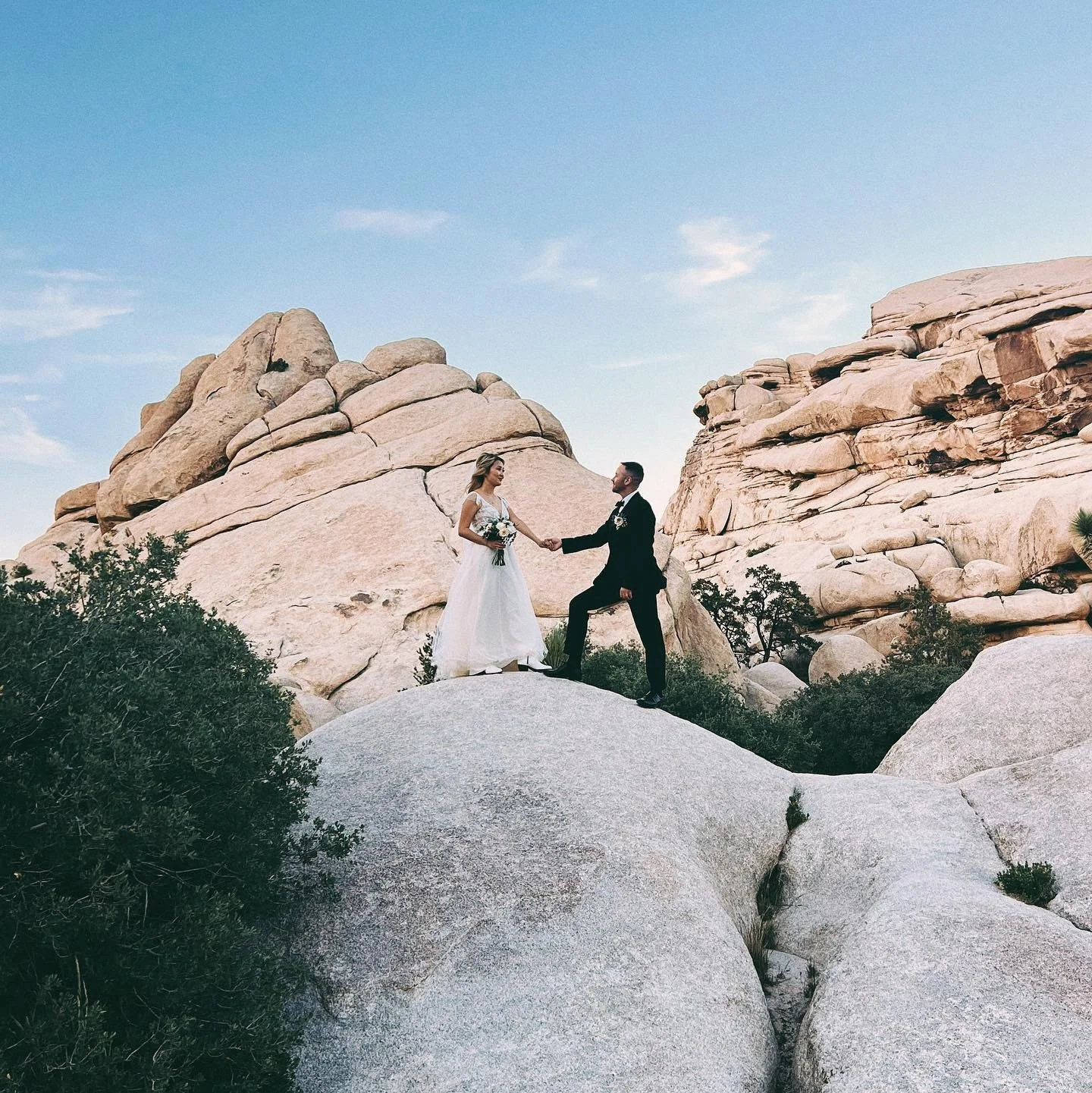 May 20th, 2023 - We got married!!! It was a small ceremony with family + a few close friends and we honestly couldn&rsquo;t have asked for a better experience. @ejin27 and I have been visiting Joshua Tree ever since we met so it&rsquo;s truly a speci