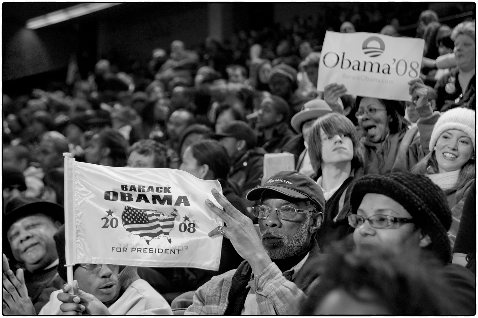 Two Signs Serious Happy_Obama Campaign_Baltimore MD_2-11-2008-0508.jpg