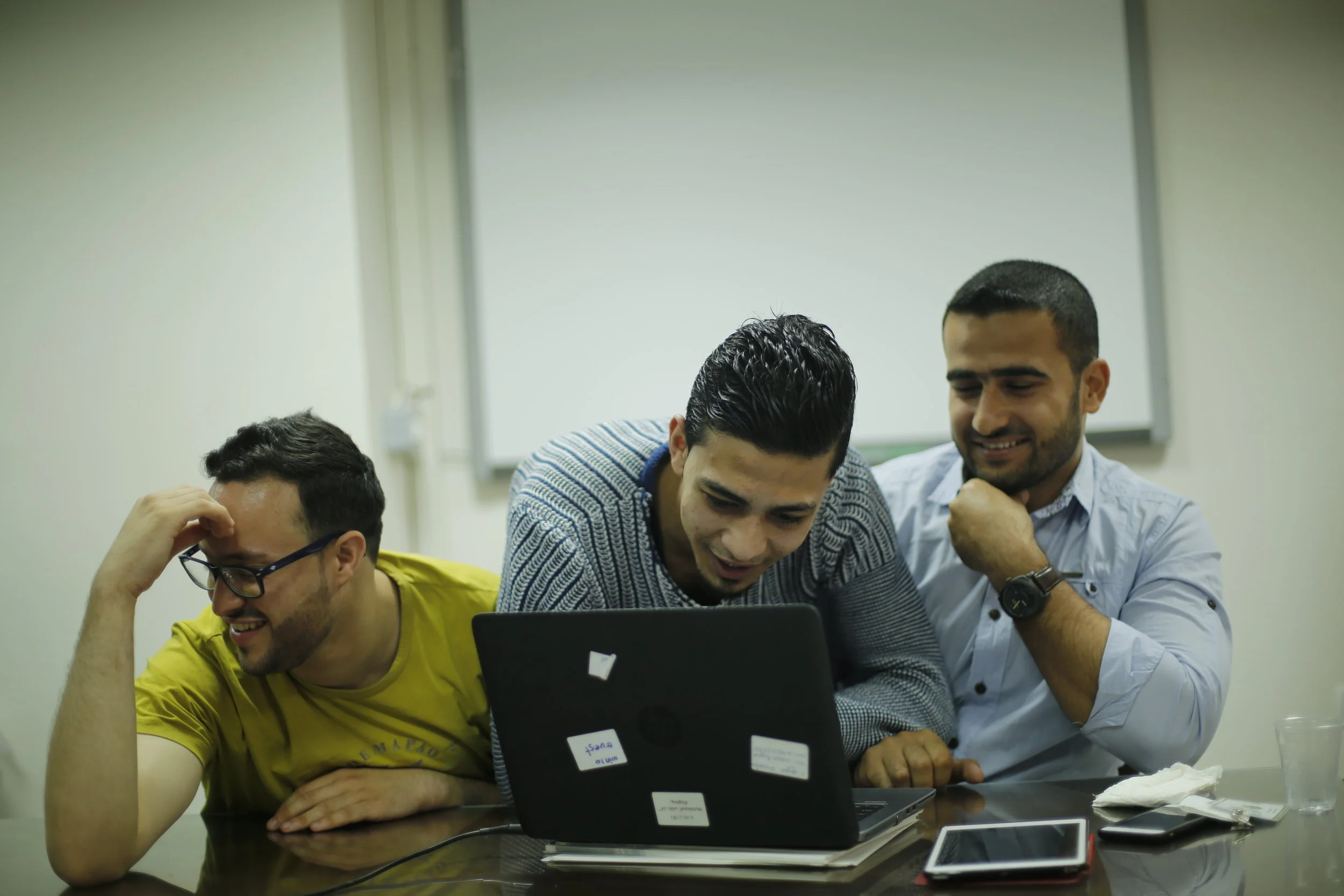 We Are Not Numbers Writers Teleconferencing with US Congressional Staffers from Gaza
