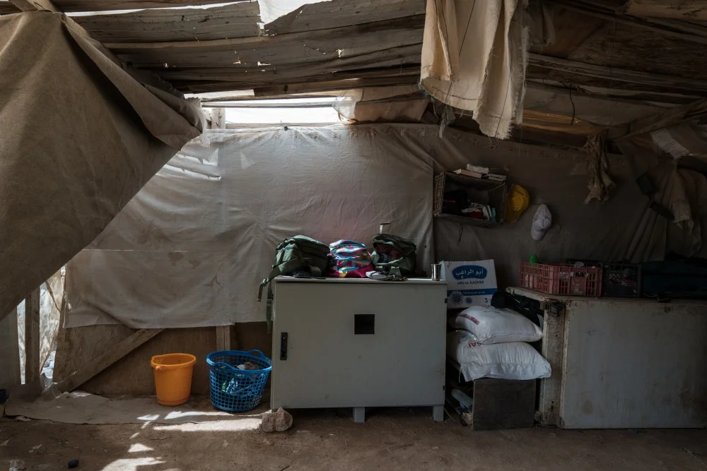 The interiors of homes in Khan al-Ahmar on July 26, 2018. Photo: Samar Hazboun for The Intercept