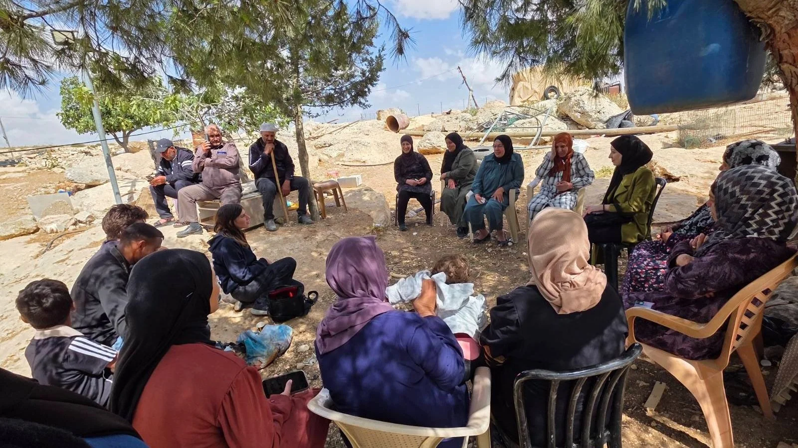 Social worker, Fatma continues to support families  in the South Hebron Hills