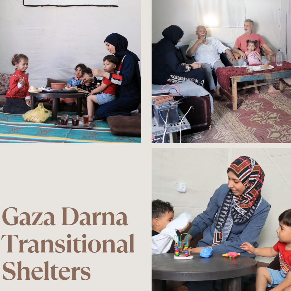 Five families have now moved into Gaza Darna Transitional Shelters!