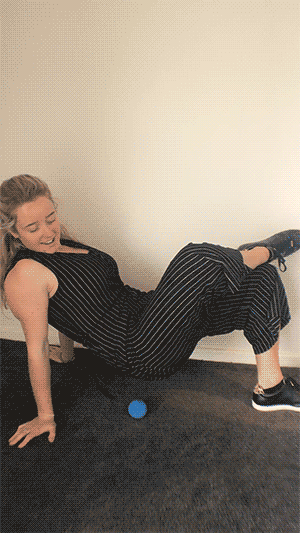 Here I am showing you gluteal release