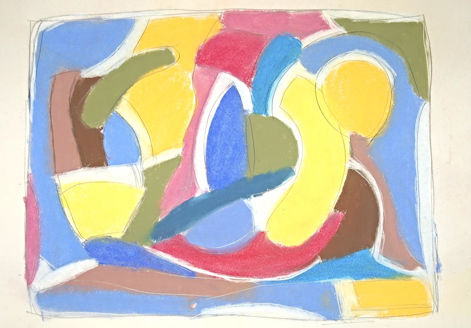 still life 2006 Pastel and pencil on paper. 28¾“ x 22¾“ 