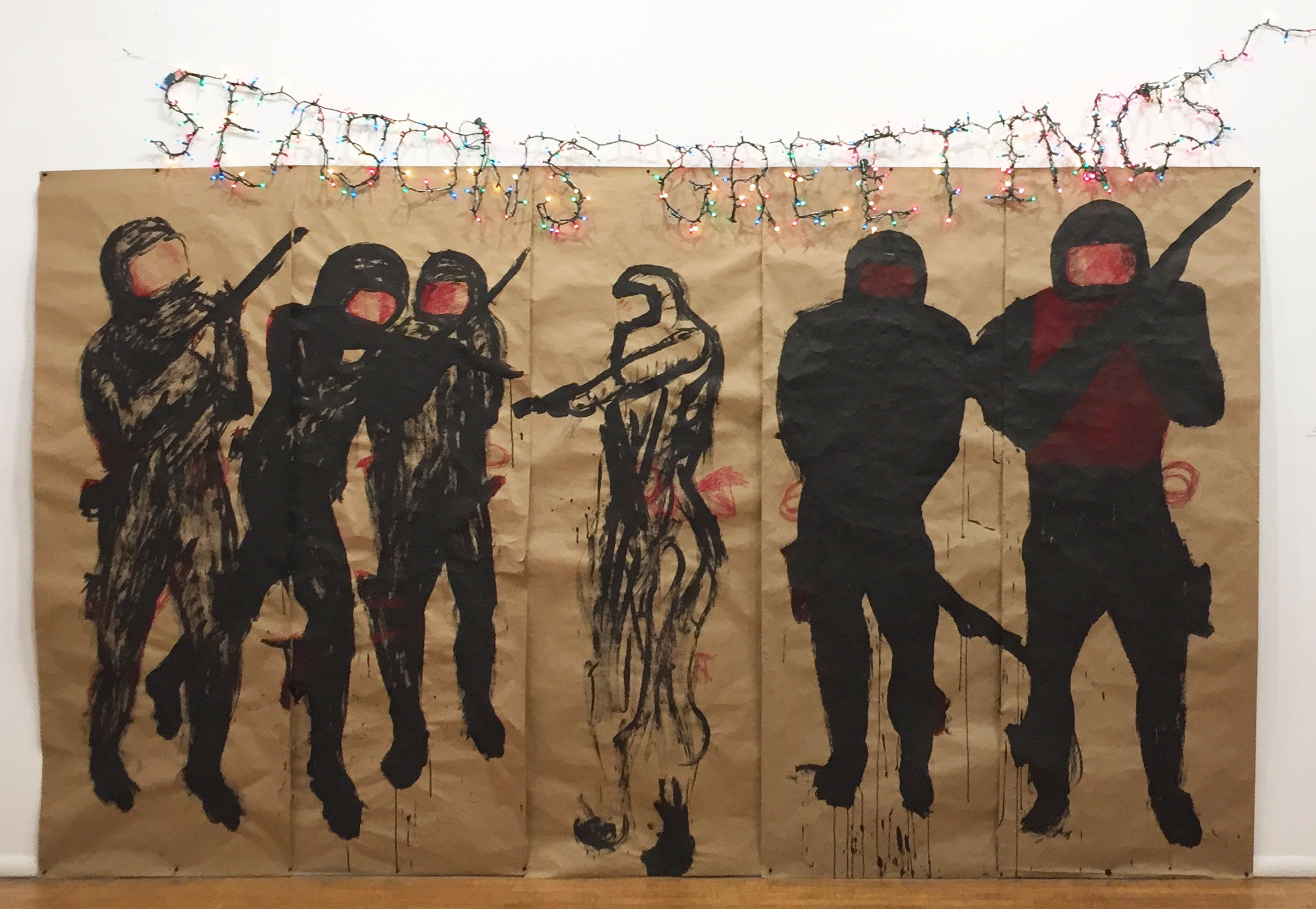 Installed at the Buckham Gallery in Flint, MI.