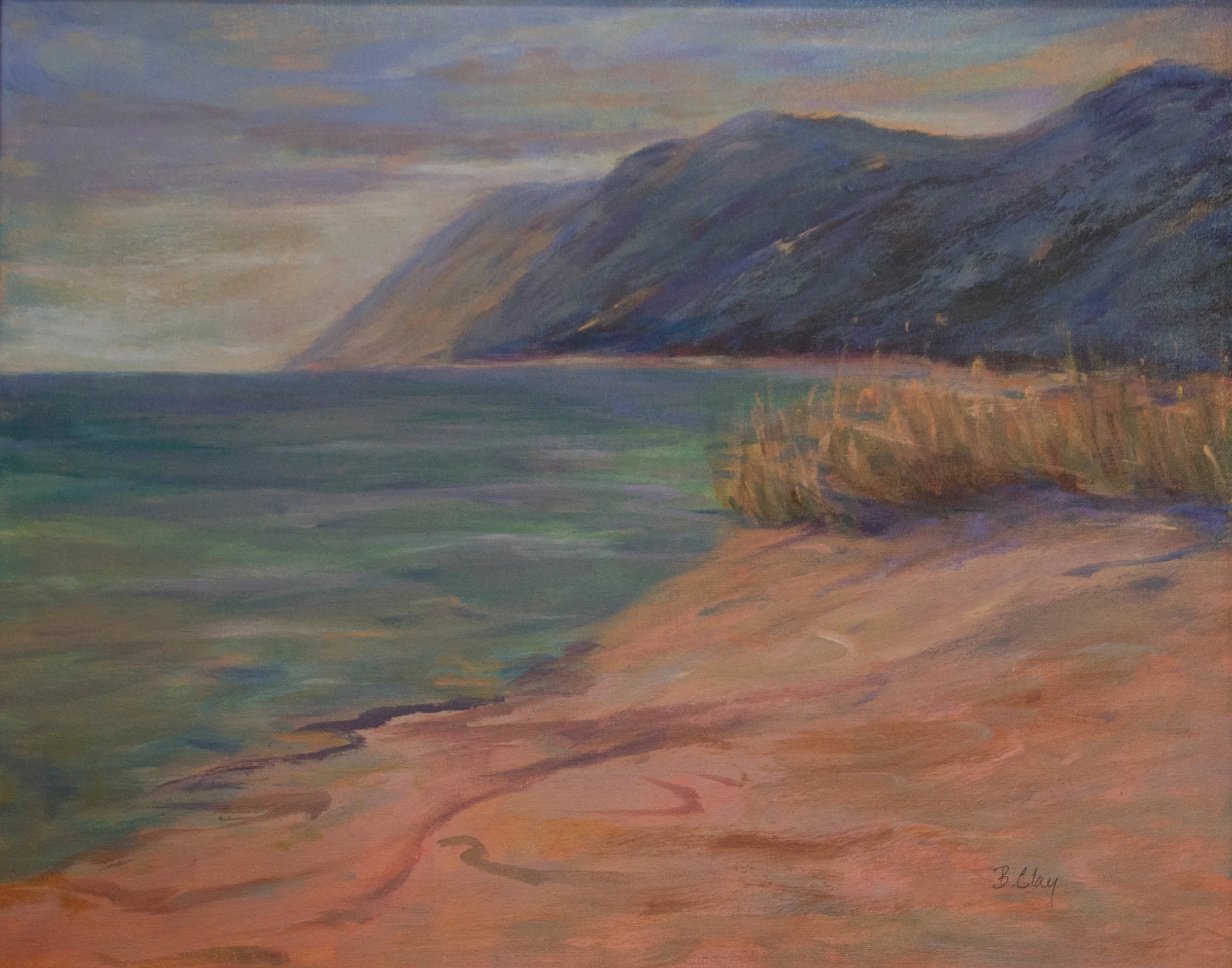 Barbara Clay, Empire Beach; acrylic