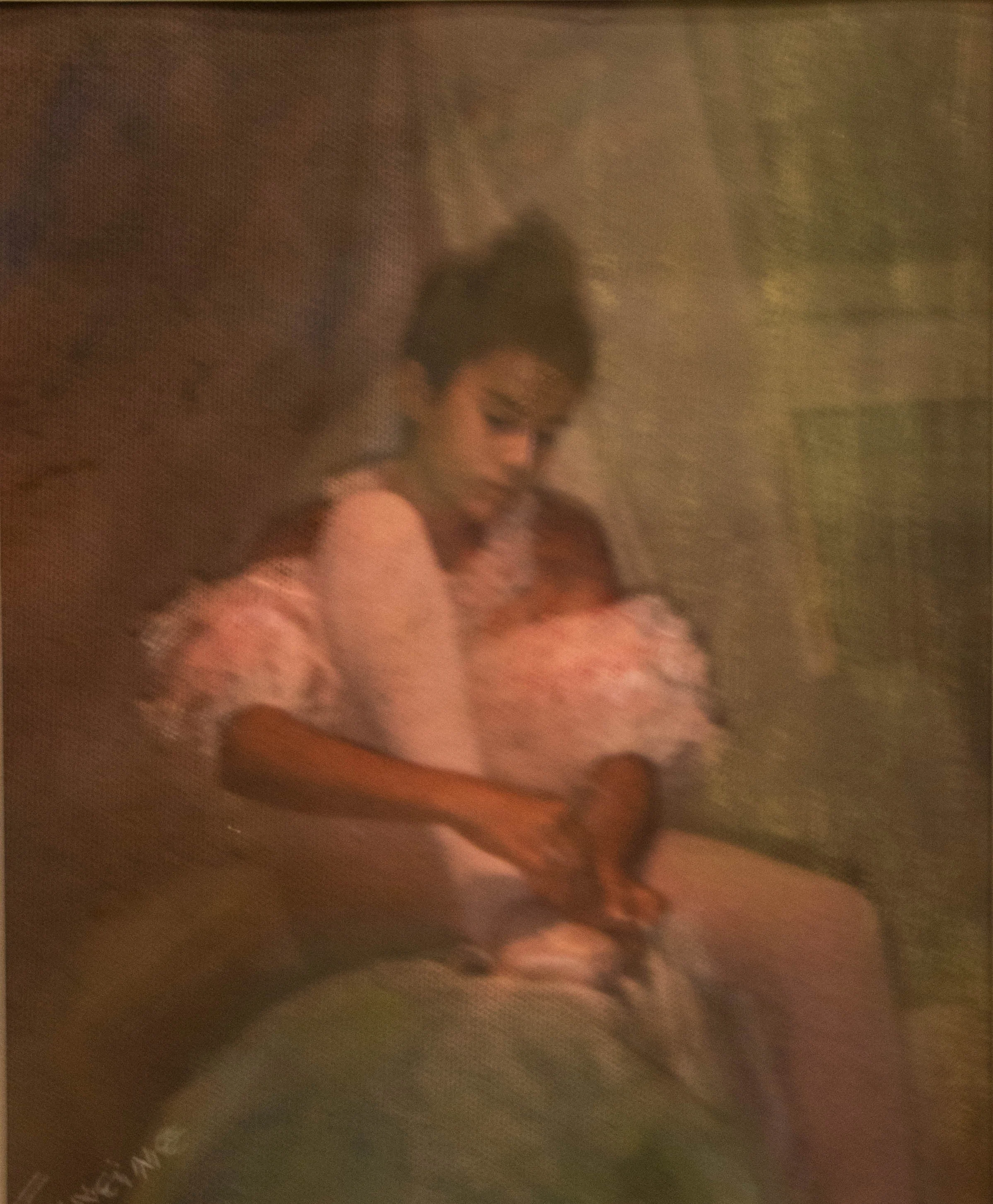 Francine J. Kachman, Dance Study I; water-based oil and pastel