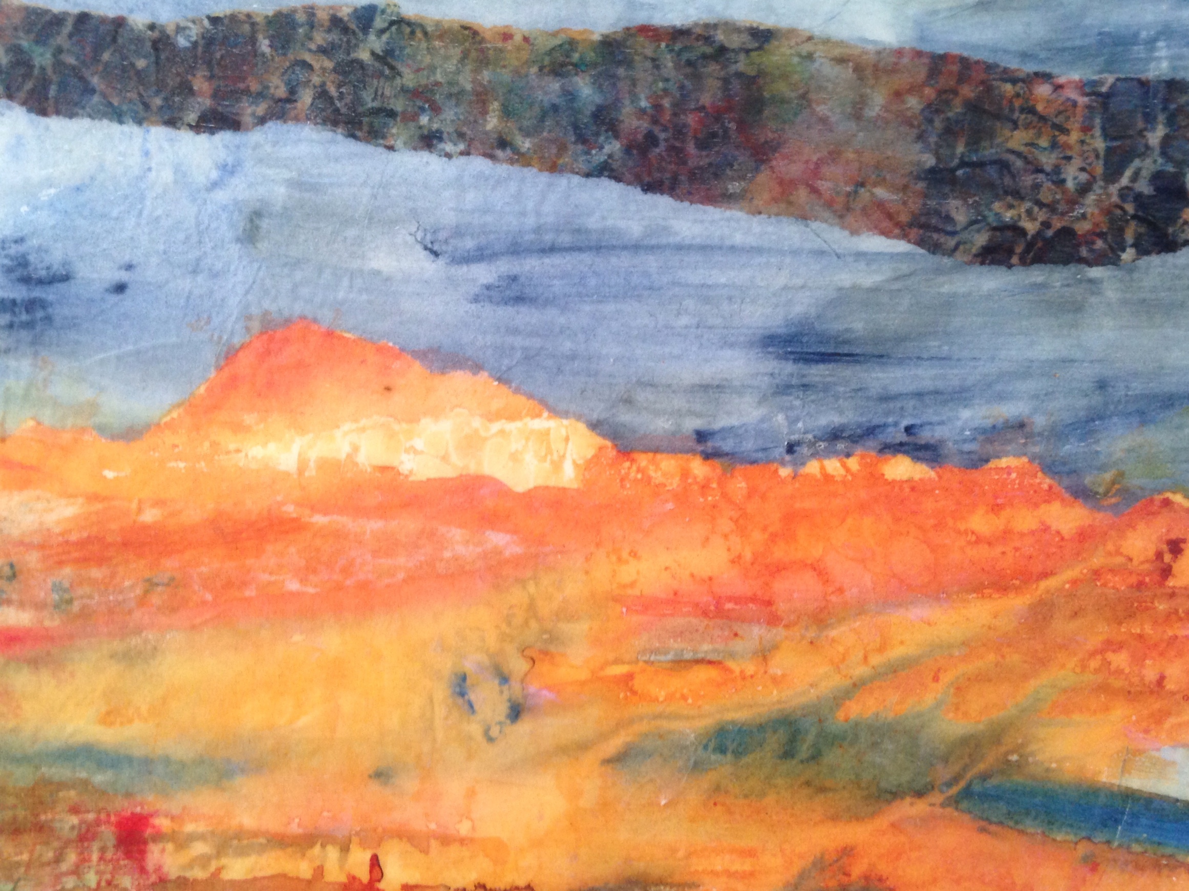 Look Westward (Mixed media, 8x10)