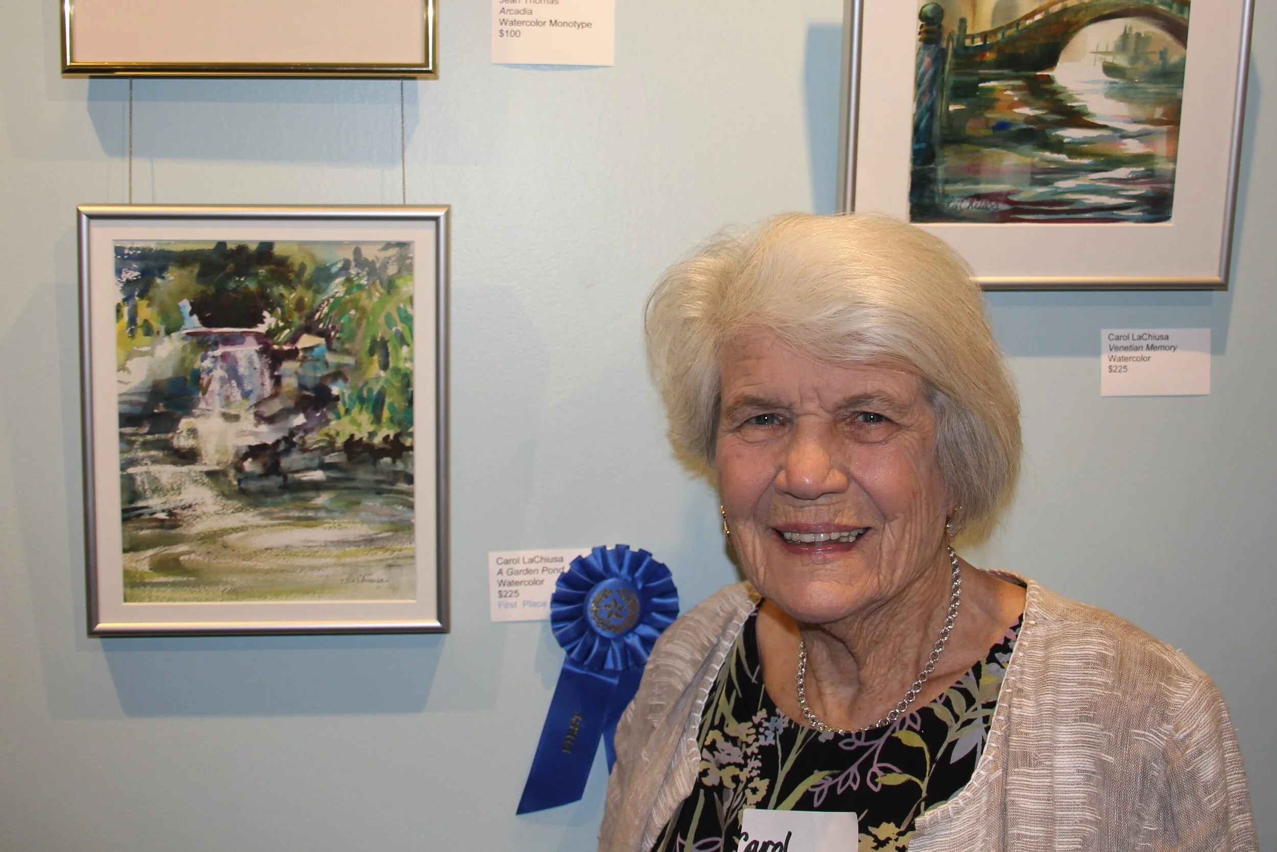 Carol La Chiusa, first place (A Garden Pond)