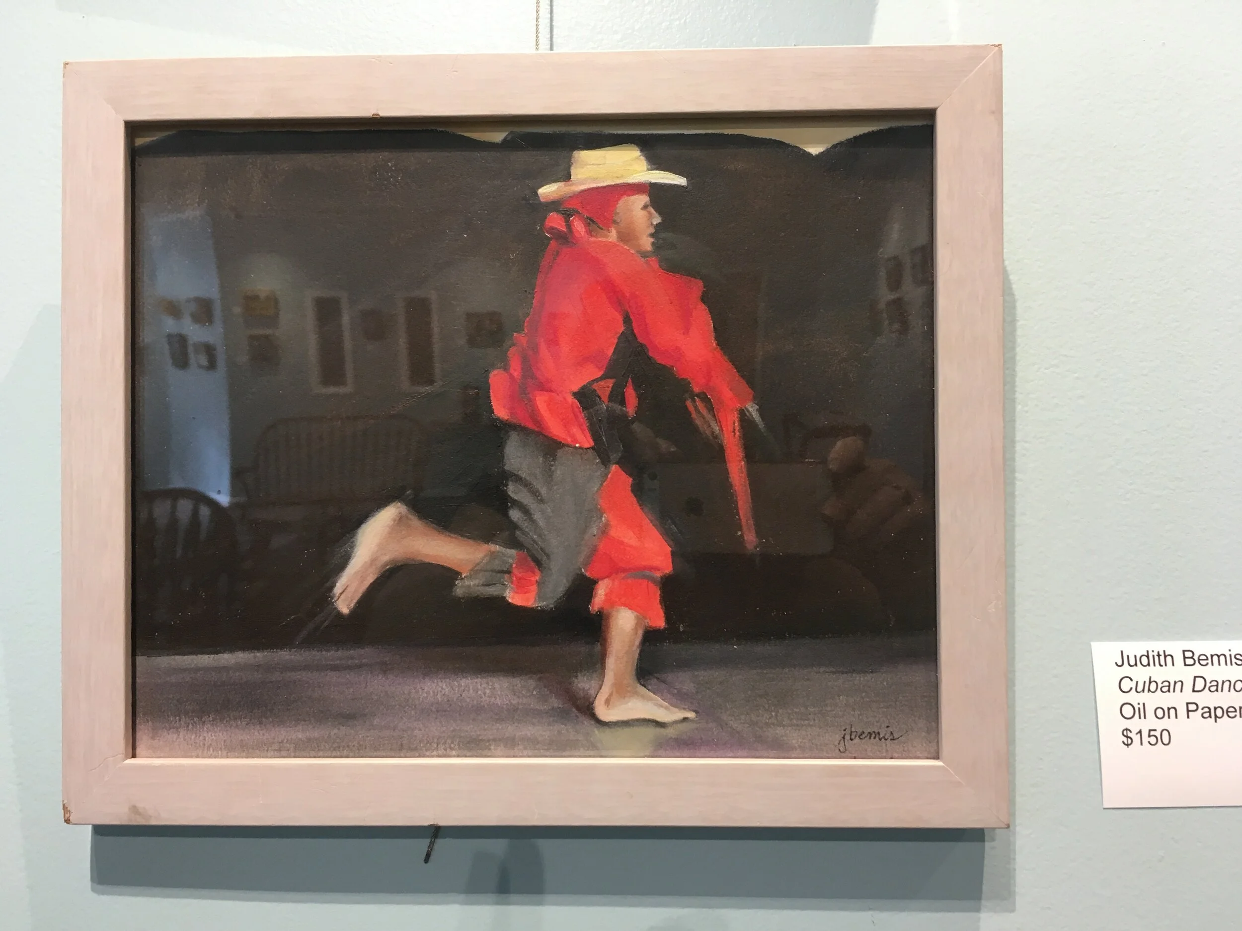 Judith Bemis, Cuban Dancer (oil on paper)