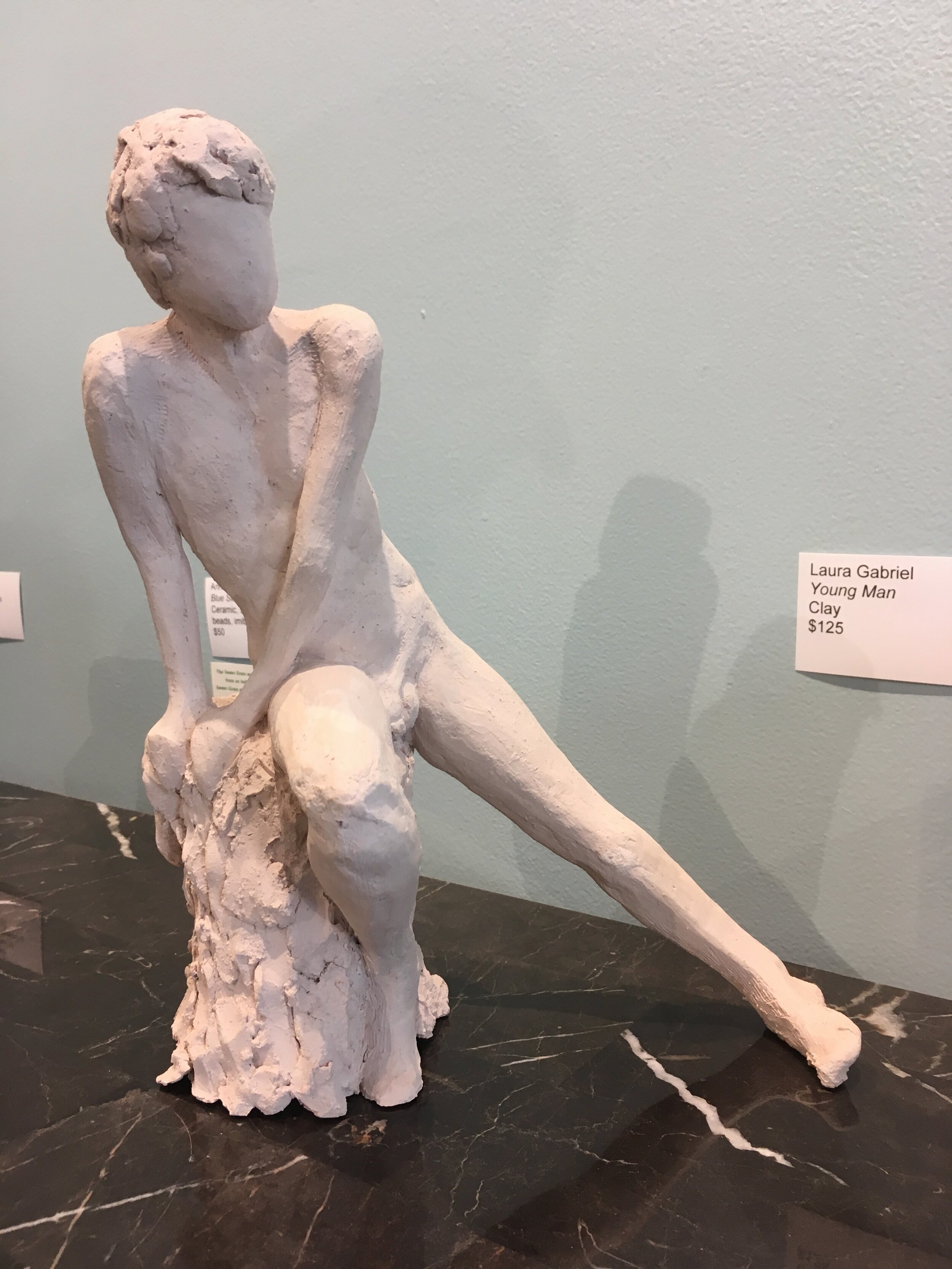 Laura Gabriel, Young Man (clay)
