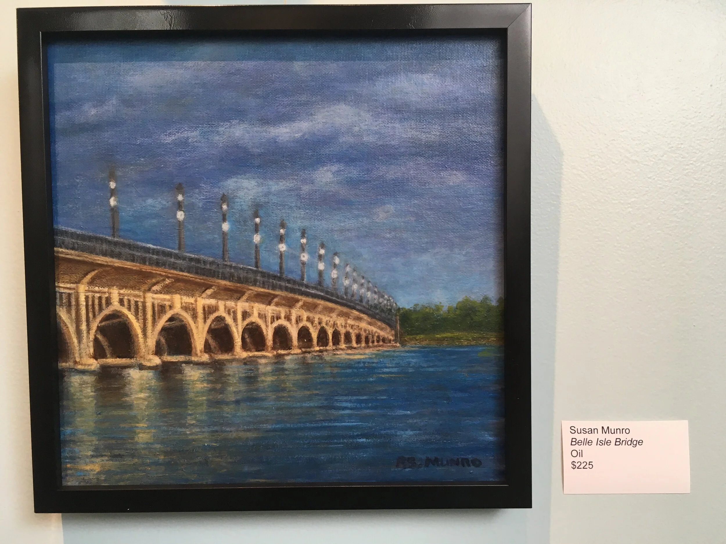 Susan Munro, Belle Isle Bridge (oil)