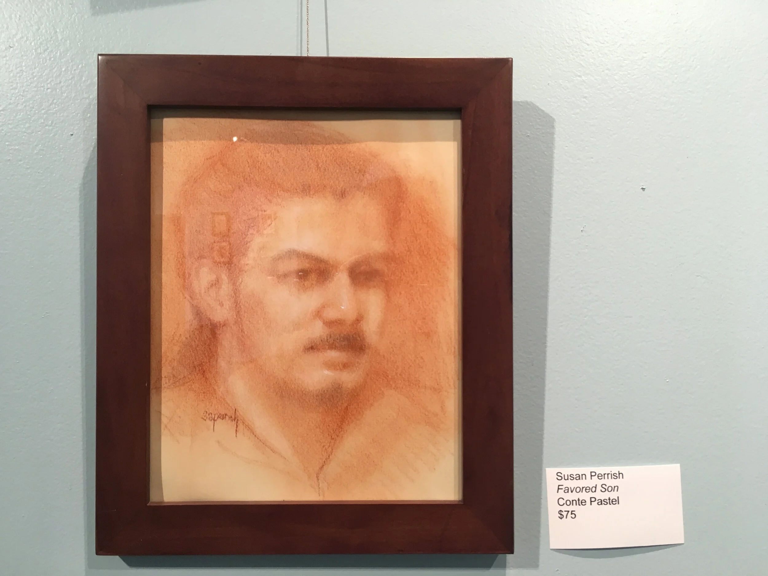Susan Perrish, Favored Son (conte pastel)