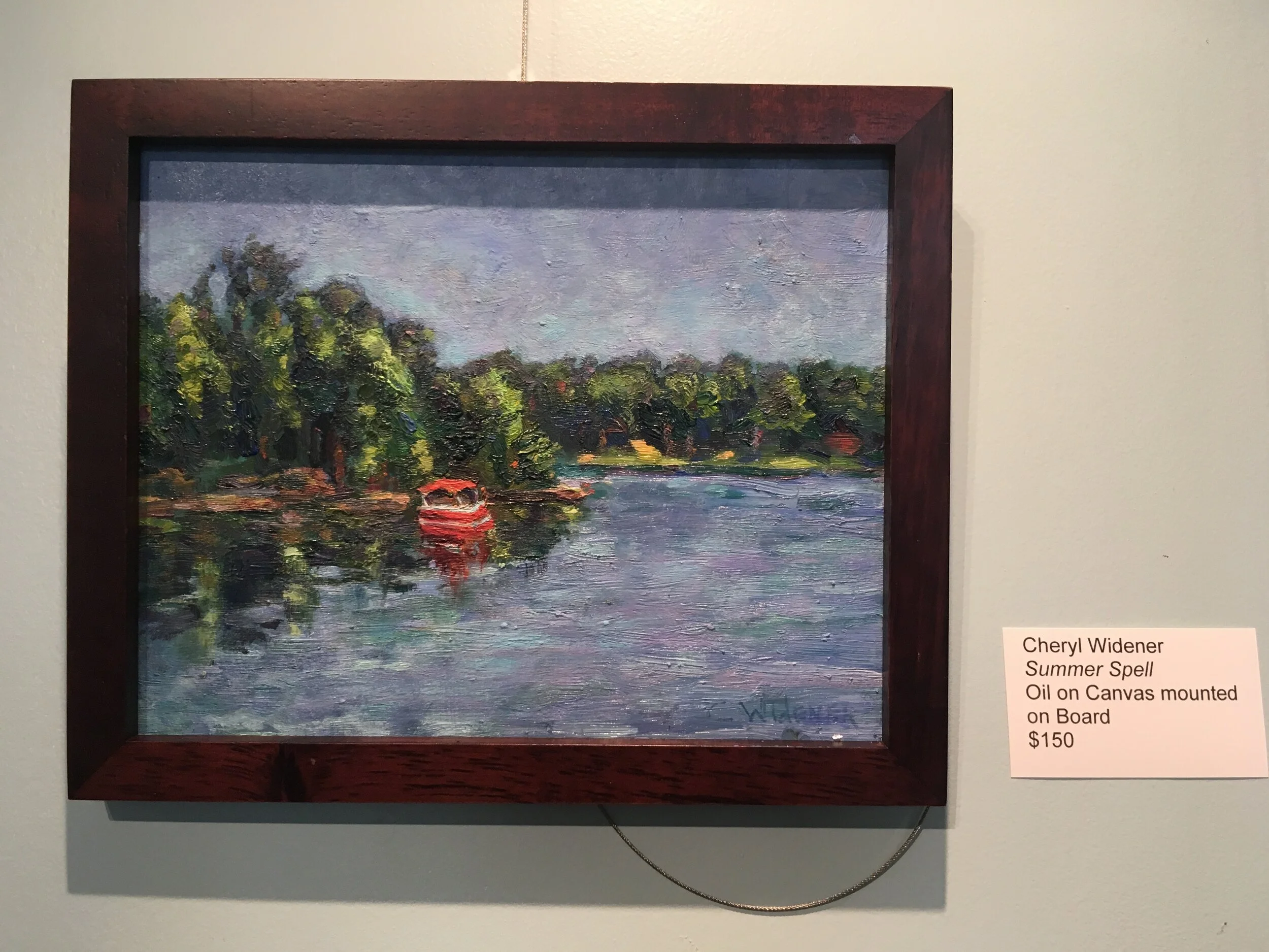 Cheryl Widener, Summer Spell (oil, canvas mounted on board)