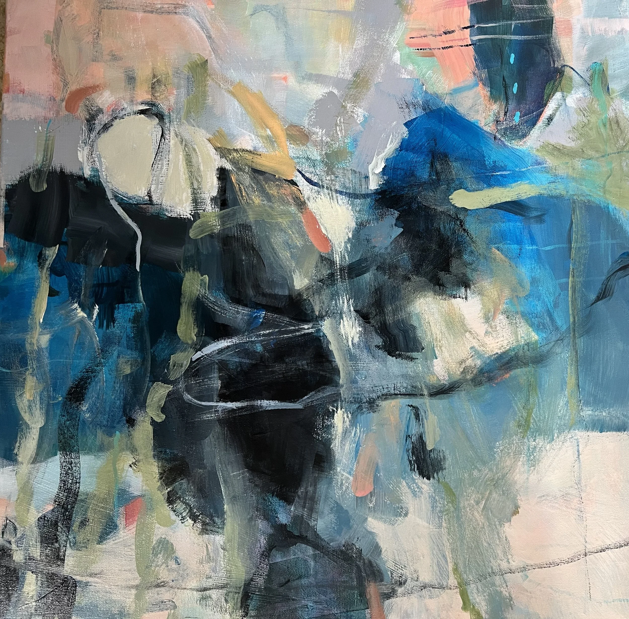POINTE STUDIO TEN AWARD IN MEMORY OF BETTE PRUDDEN Barbara Clay, Lila: acrylic