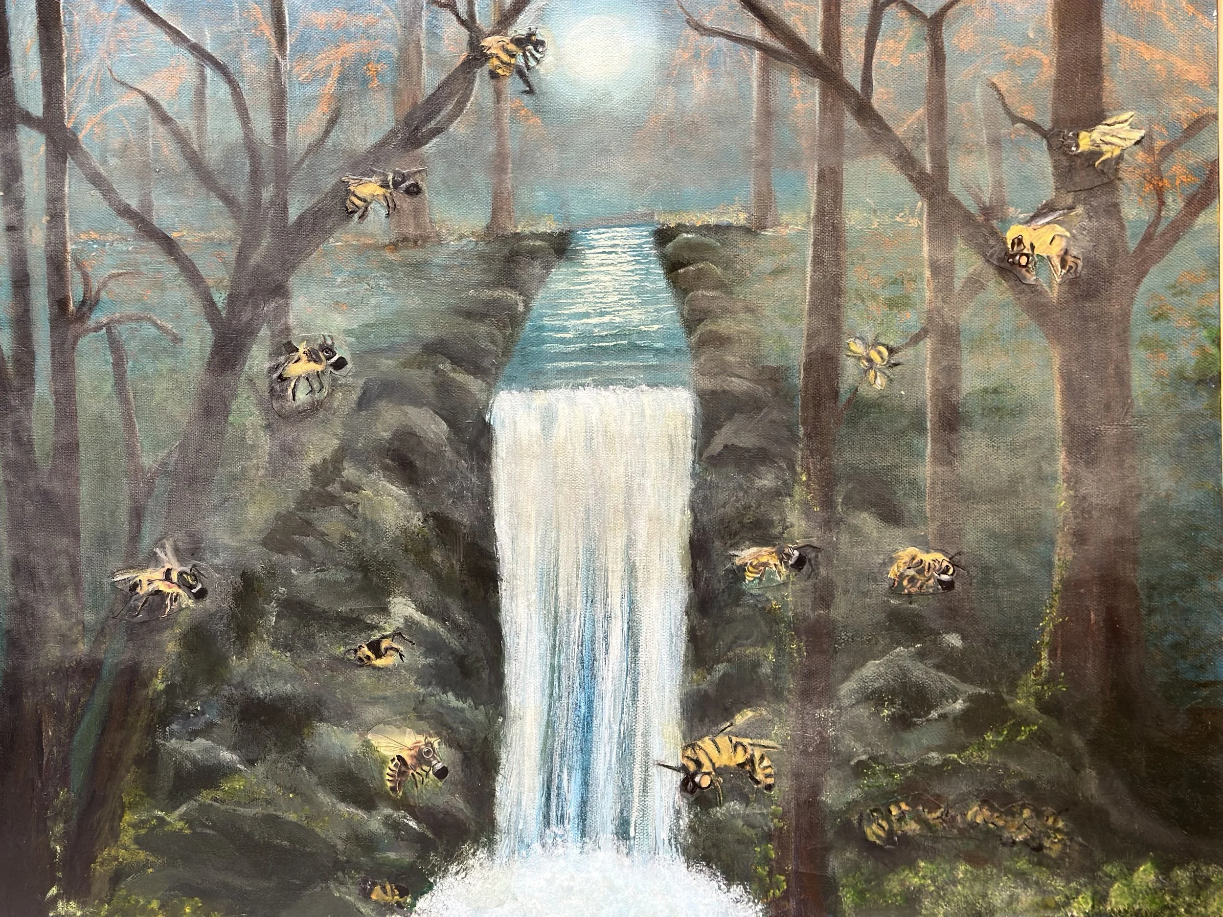 Wilhelmina Giblin, The Brave and the Unknown: acrylic