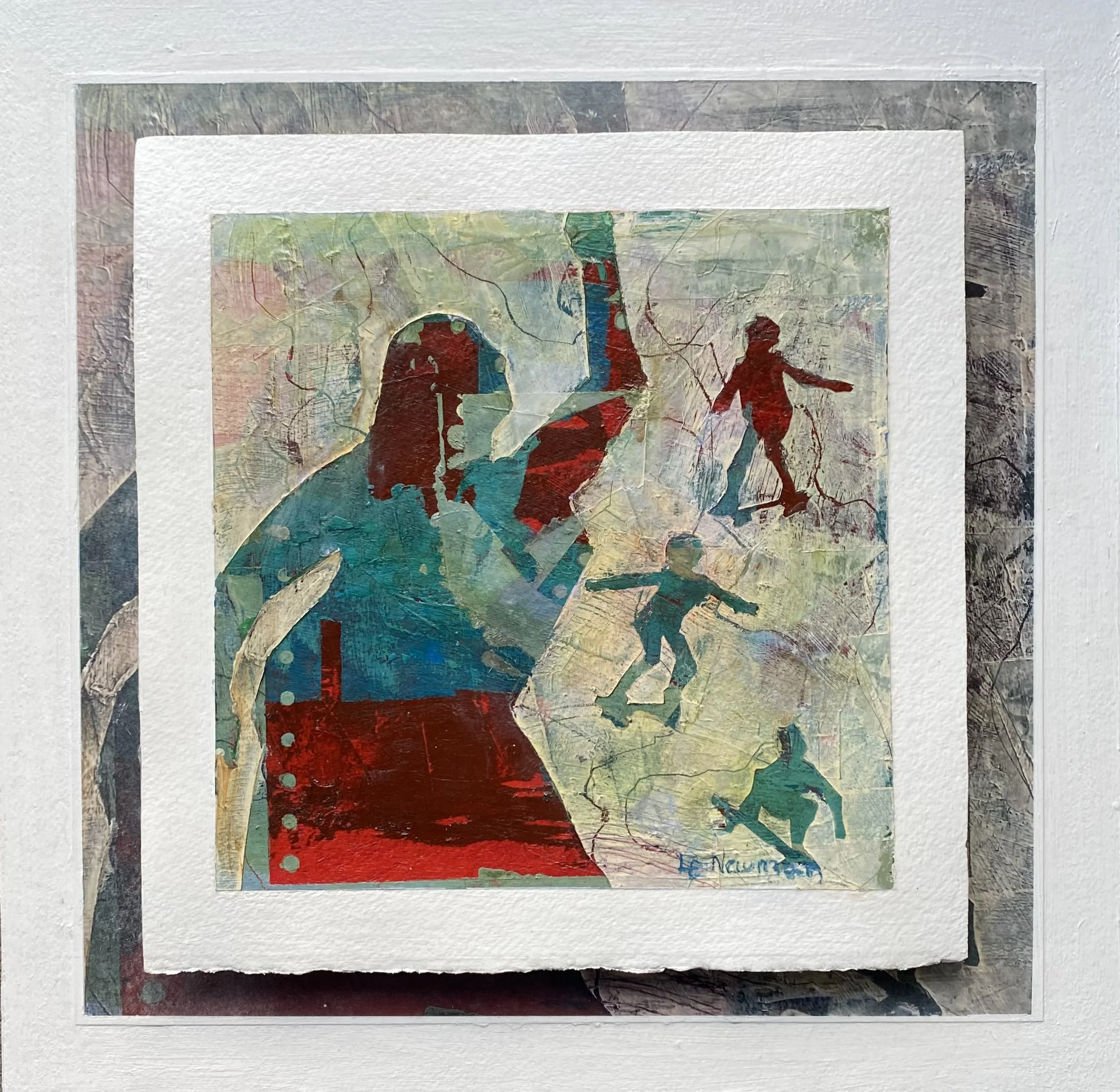 Lynn Edwards Newman, Bold and Determined: acrylic, mixed media