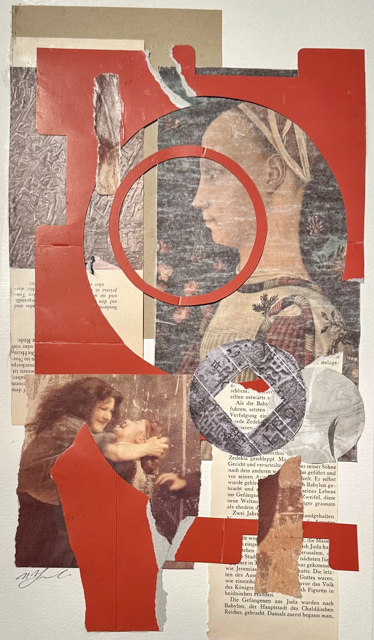 Nobuko Yamasaki, A Strong Hand: collage