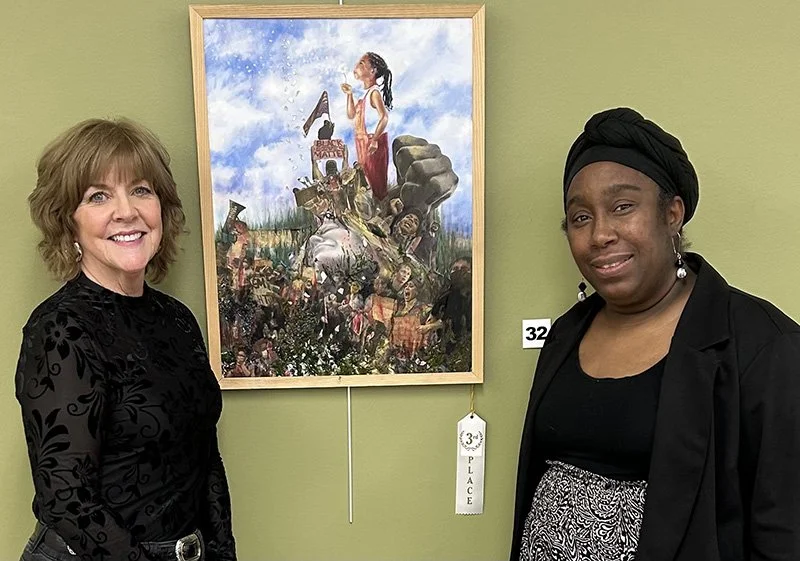 Third Place winner Margaret Reese with Takeisha Jefferson