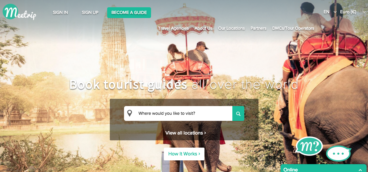 Meetrip has more than 10,000 guides around the world