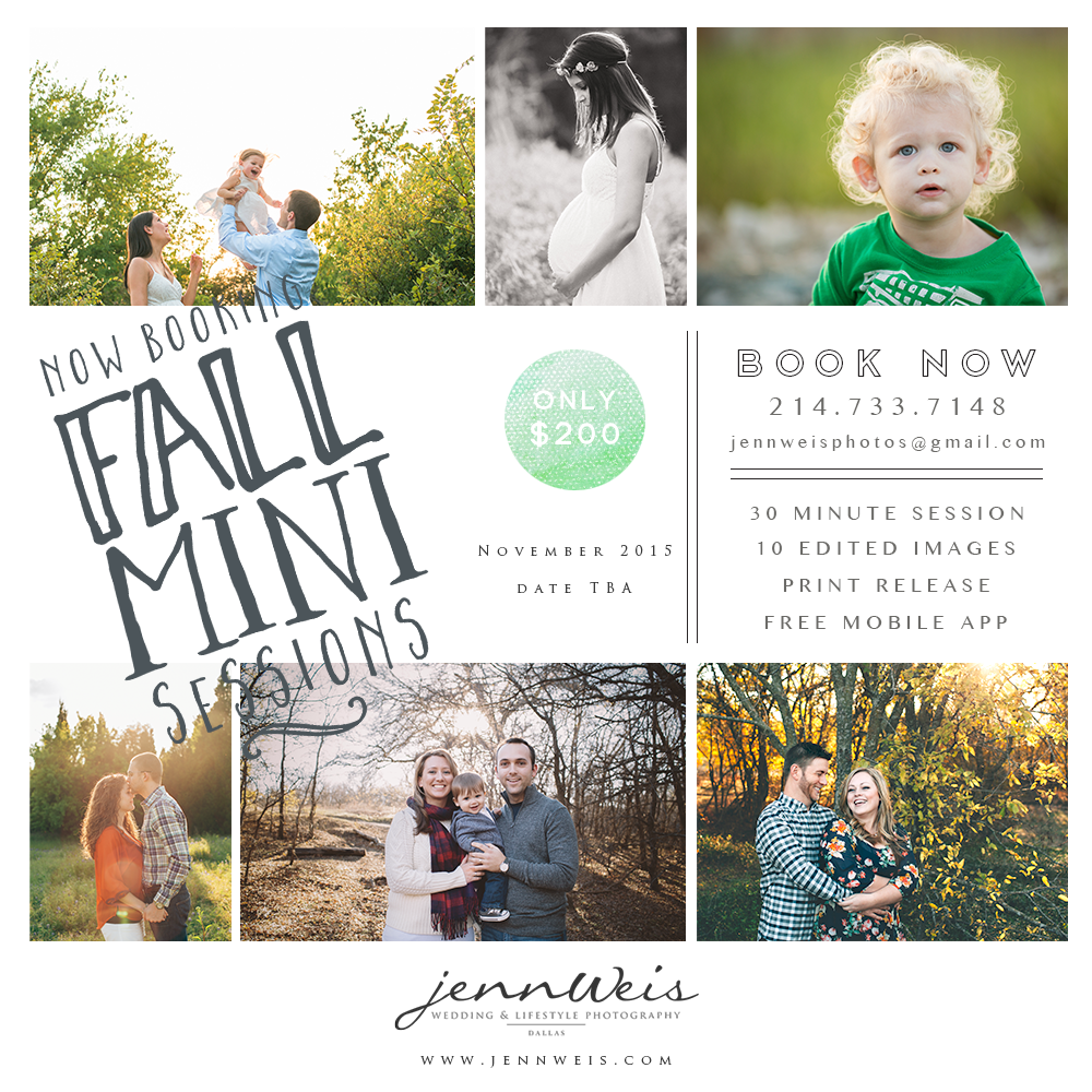 dallas fall mini sessions