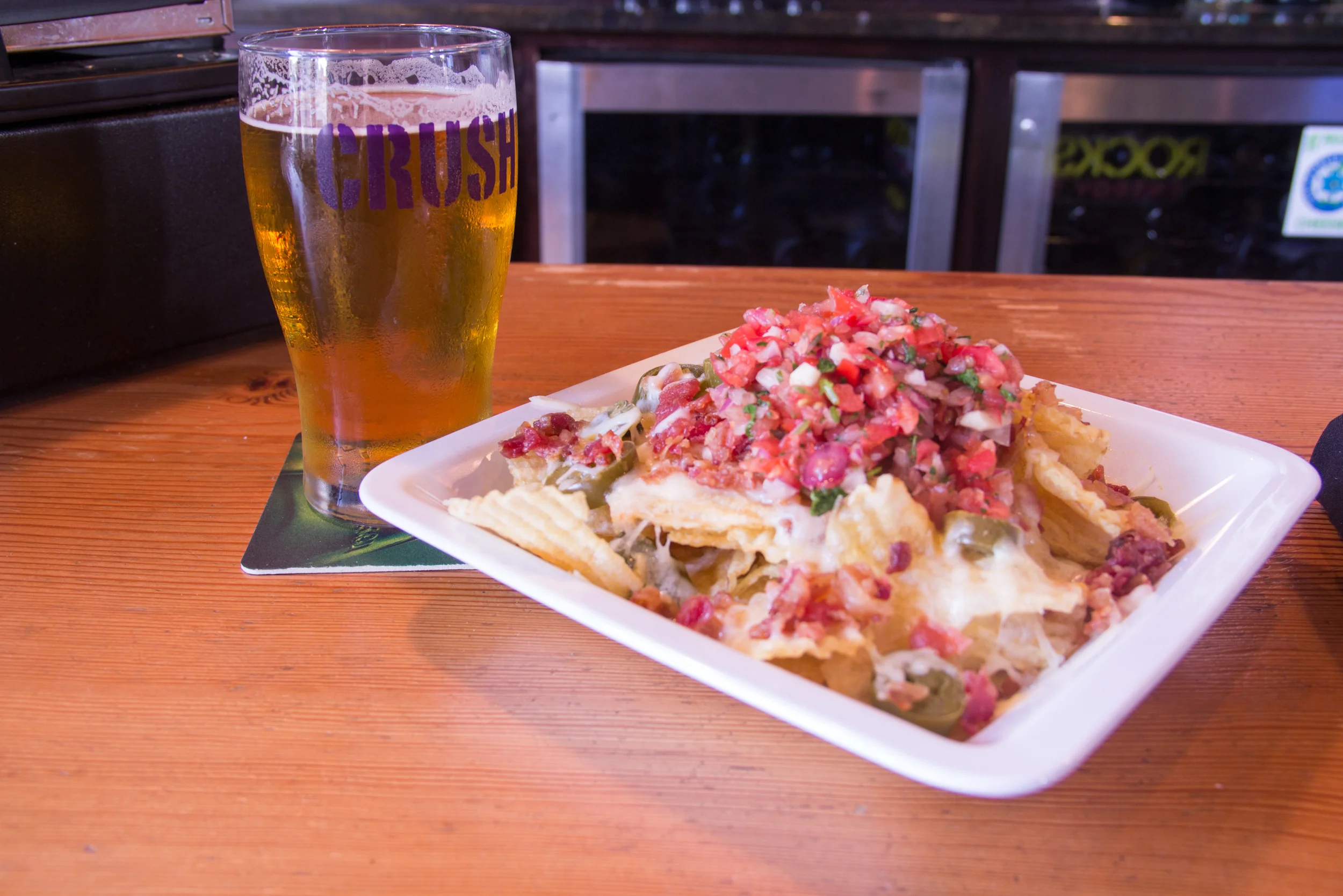 Also at Crush, a tasty beer and some Irish nachos during the epic week of photos. This may have even been the same beer that I sampled in the other picture.