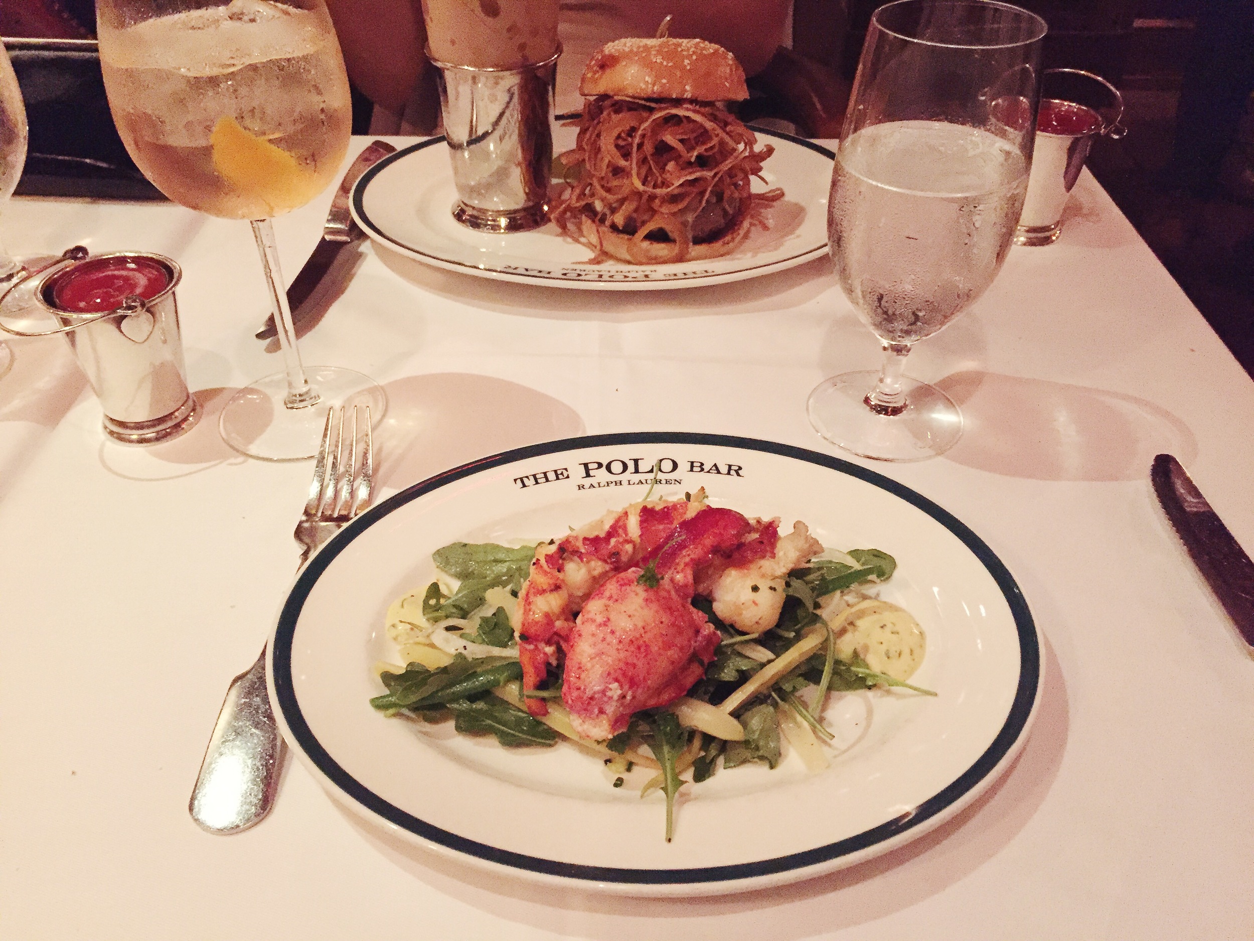 Santa Fe Burger and Lobster Salad