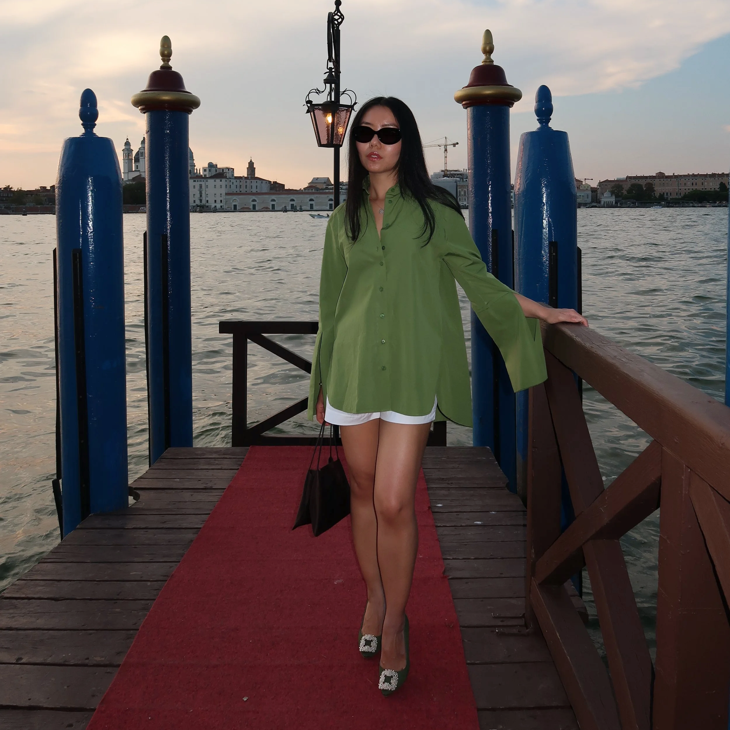  Top: Anteros  Bottom: Comme Si  Shoes: Manolo Blahnik  Bag: The Row 