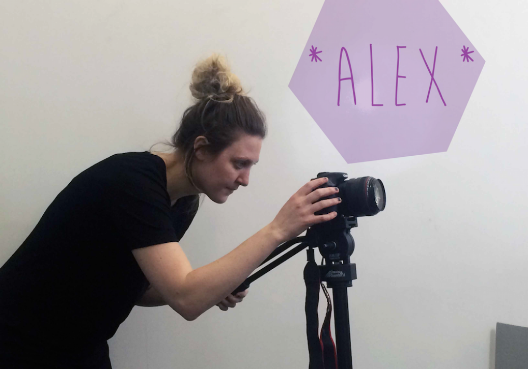 Alex working on the perfect shot!